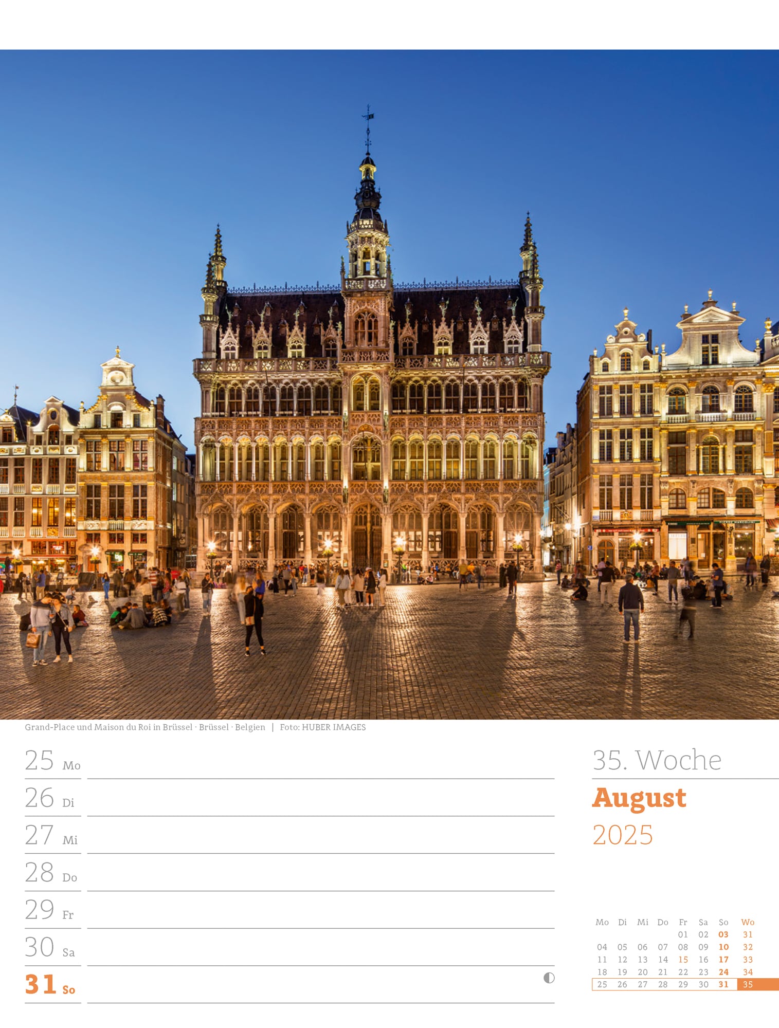 Ackermann Calendar Travel the World 2025 - Weekly Planner - Inside View 38