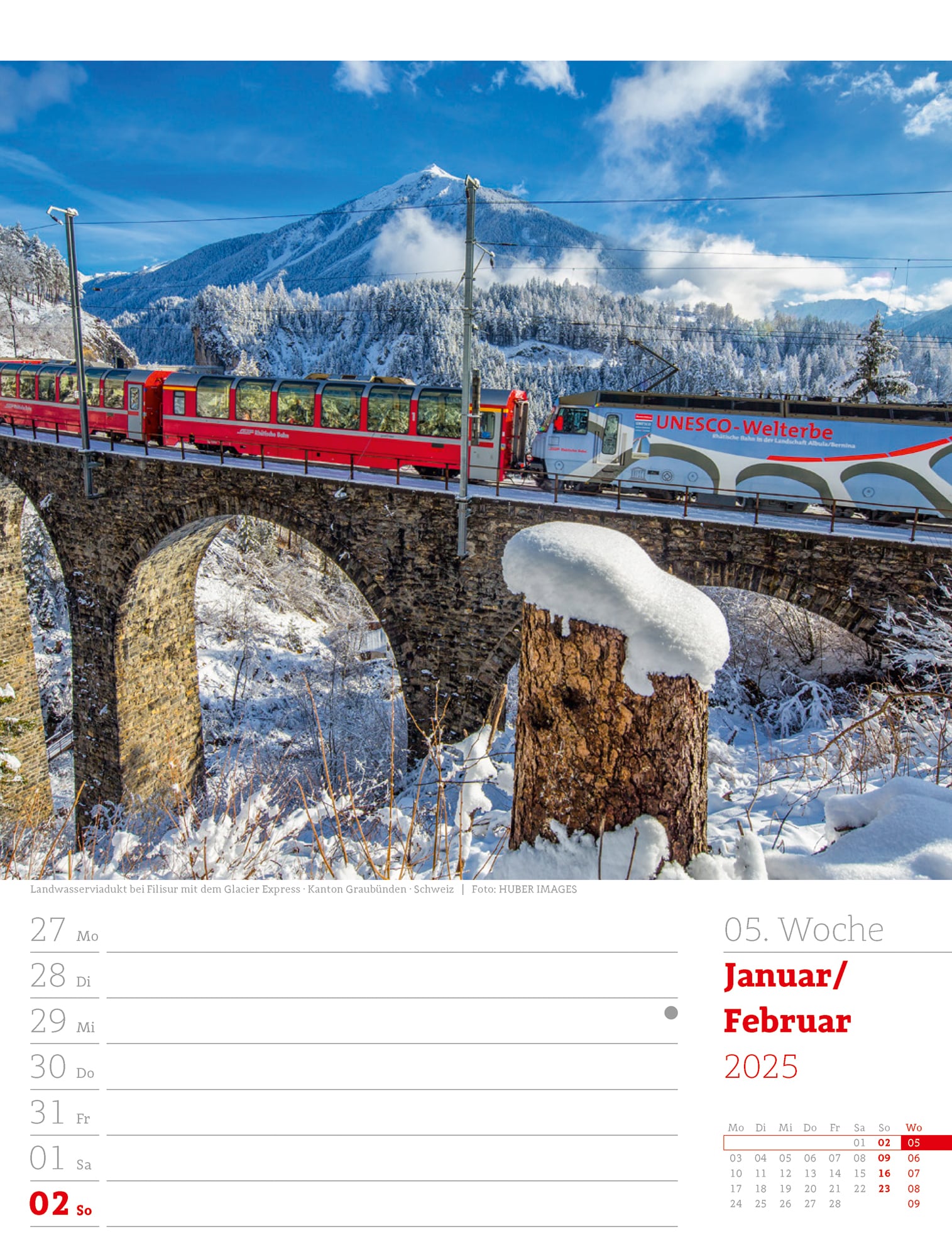 Ackermann Calendar Travel the World 2025 - Weekly Planner - Inside View 08