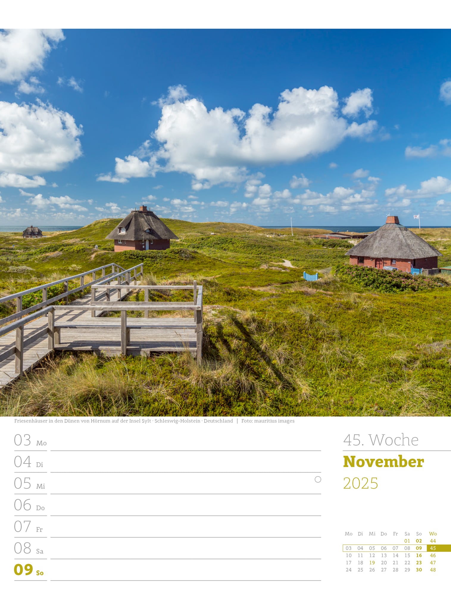 Ackermann Kalender Am Meer - Wochenplaner 2025 - Innenansicht 48