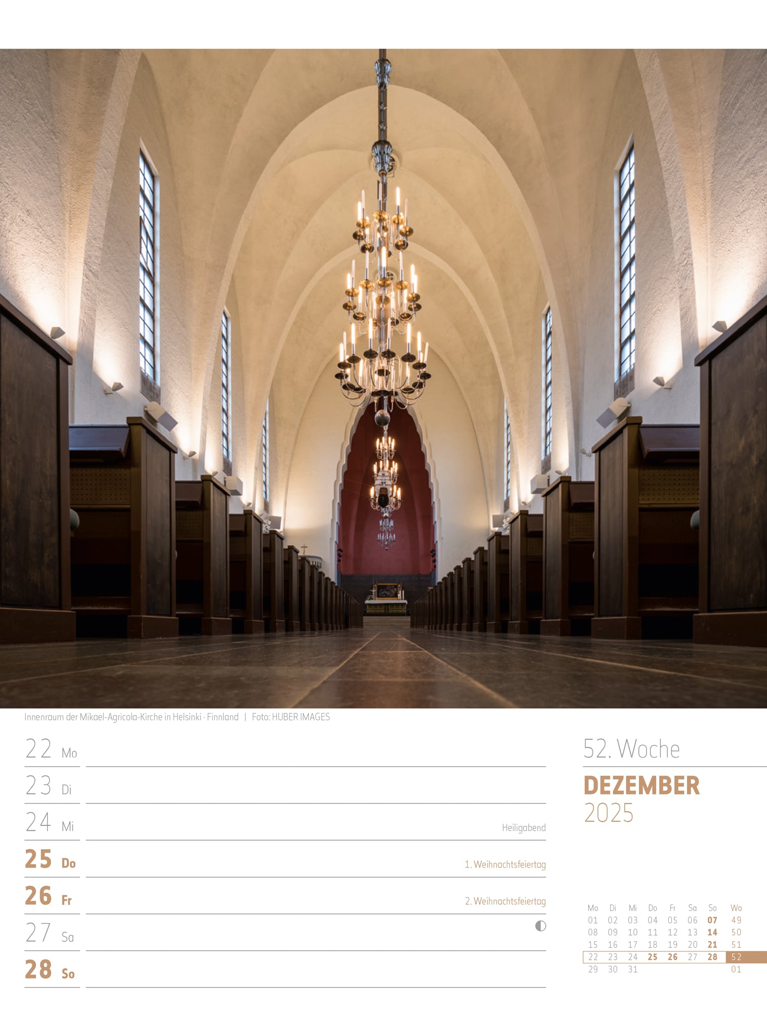 Ackermann Calendar Scandinavia 2025 - Weekly Planner - Inside View 55