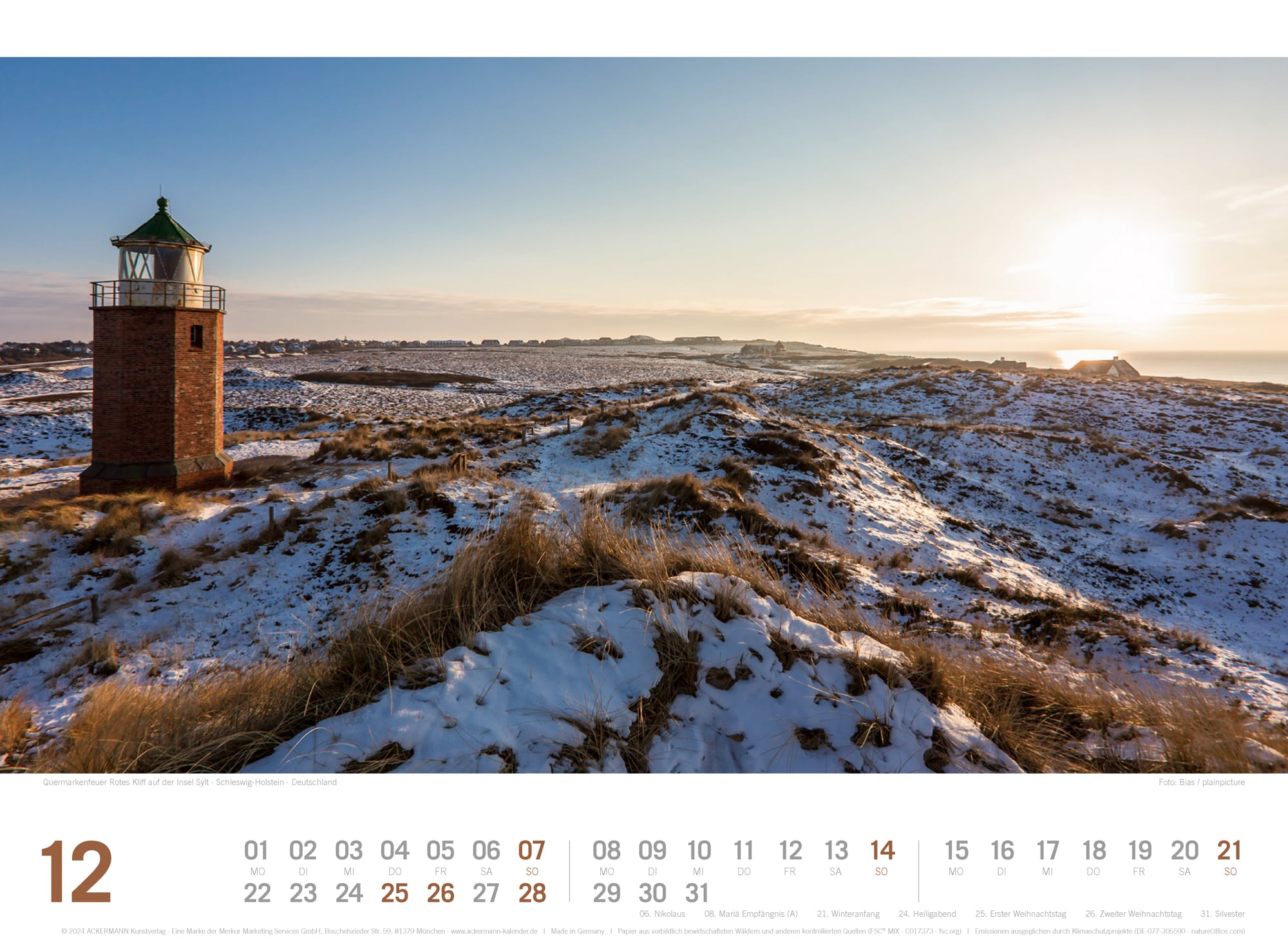 Ackermann Calendar North Sea 2025 - Inside View 12