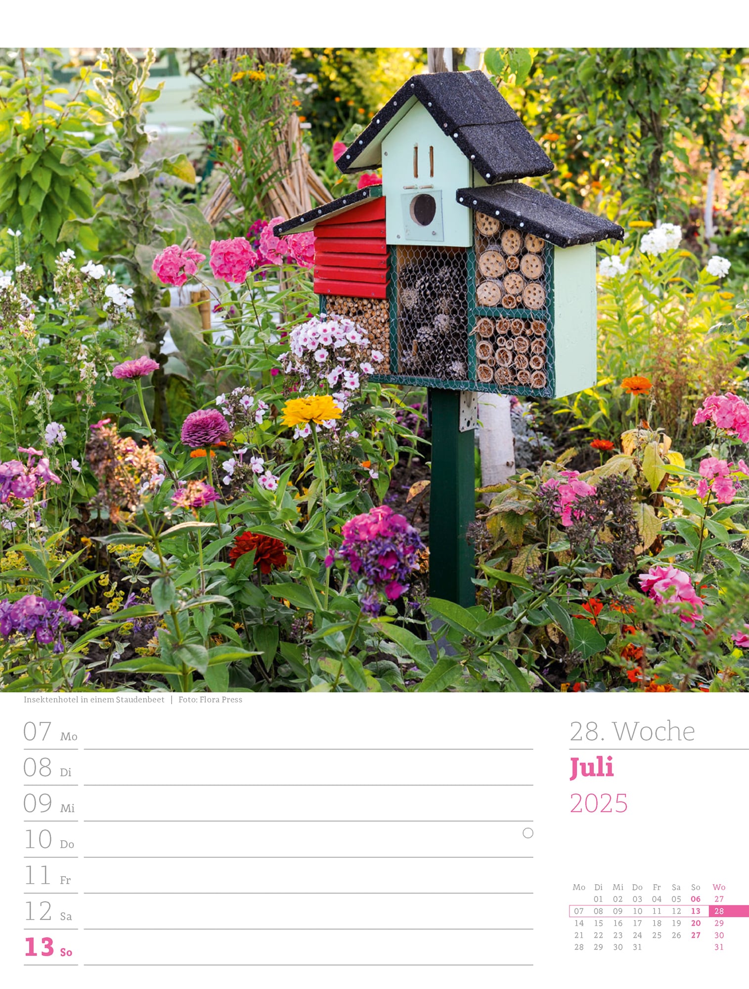 Ackermann Calendar Beautiful Gardens 2025 - Weekly Planner - Inside View 31