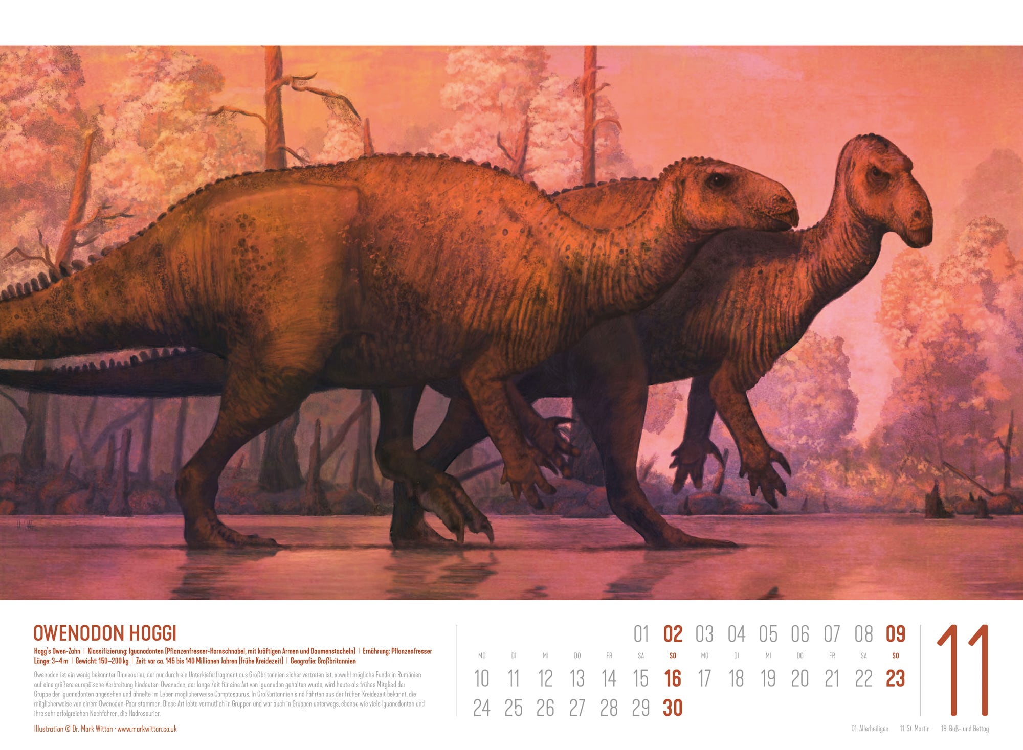 Ackermann Calendar Dinosaurs 2025 - Inside View 11