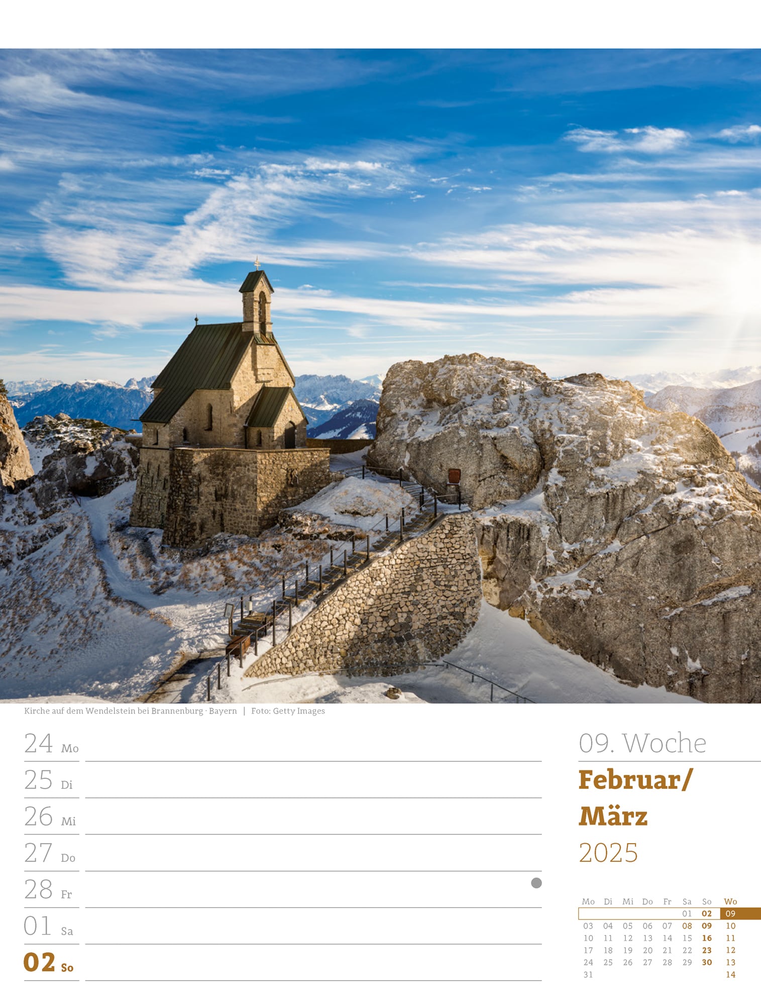 Ackermann Calendar Germany 2025 - Weekly Planner - Inside View 12