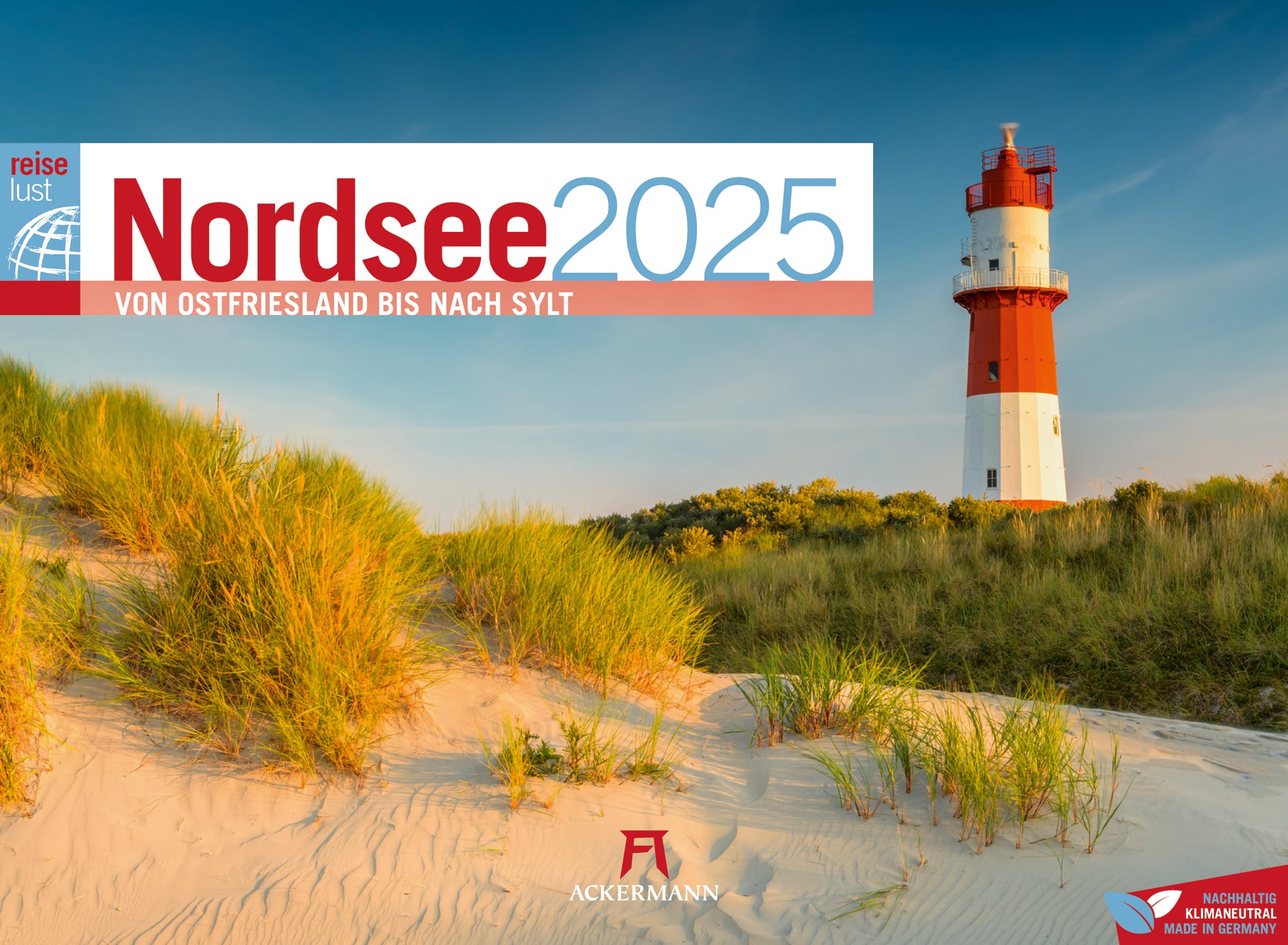 Ackermann Kalender Nordsee ReiseLust 2025 - Titelblatt