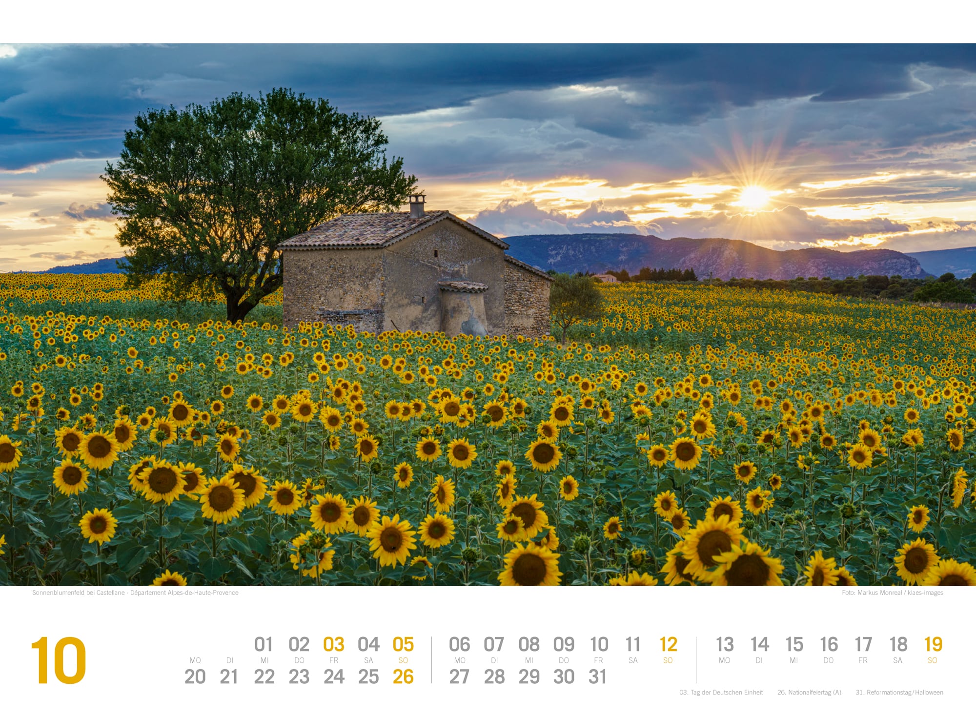 Ackermann Calendar Provence 2025 - Inside View 10