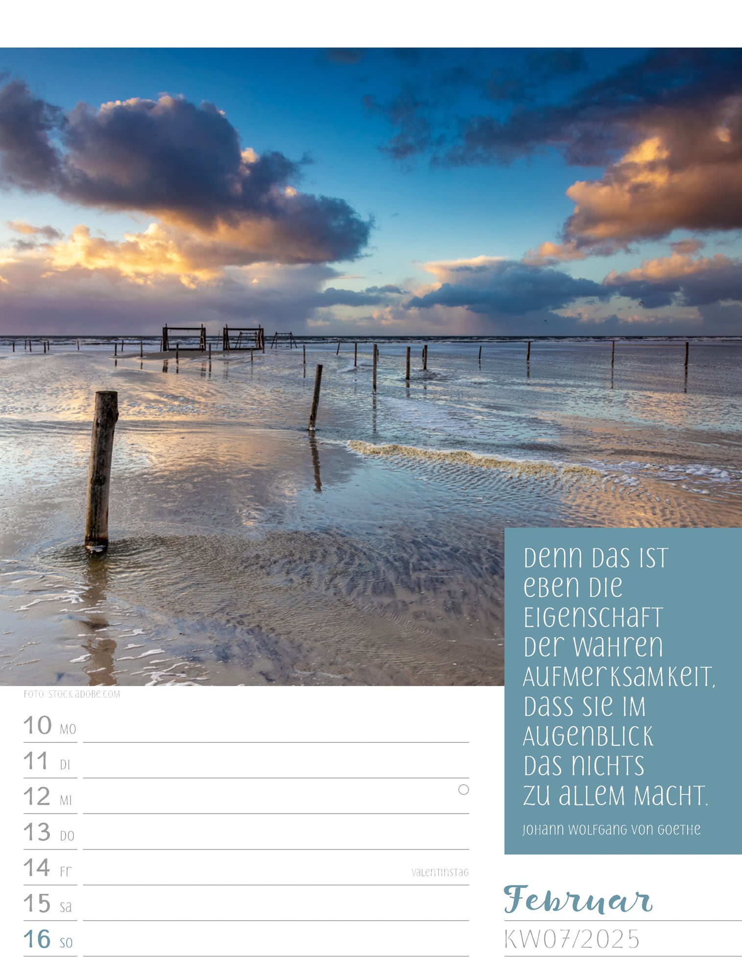 Ackermann Calendar Moments 2025 - Weekly Planner - Inside View 10
