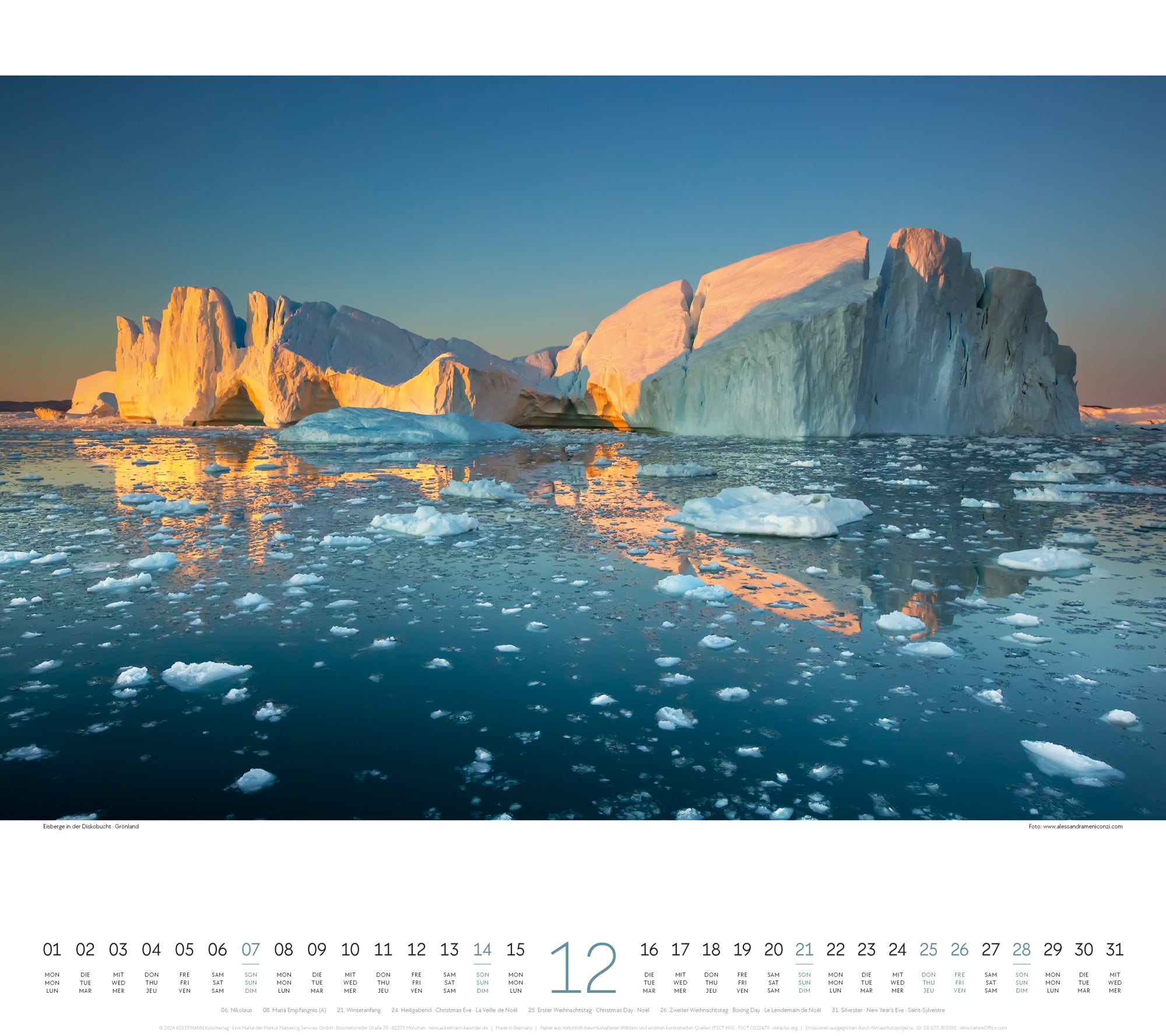 Ackermann Calendar Fantastic Landscapes 2025 - Inside View 12
