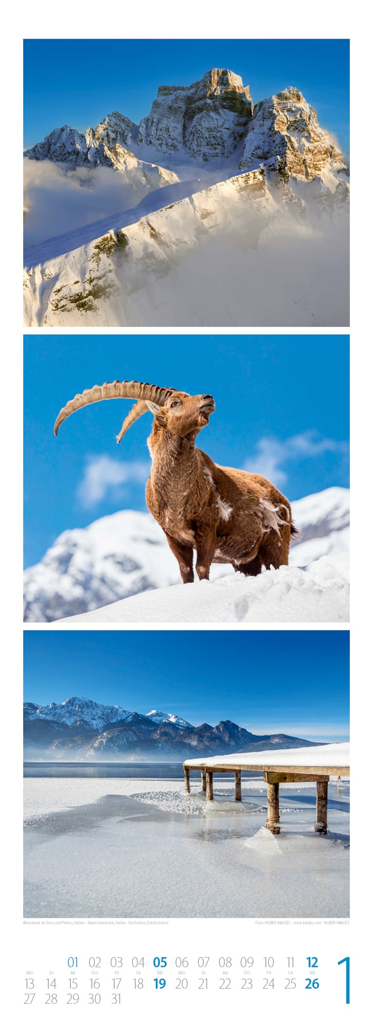 Ackermann Calendar Alpine Impressions 2025 - Inside View 01