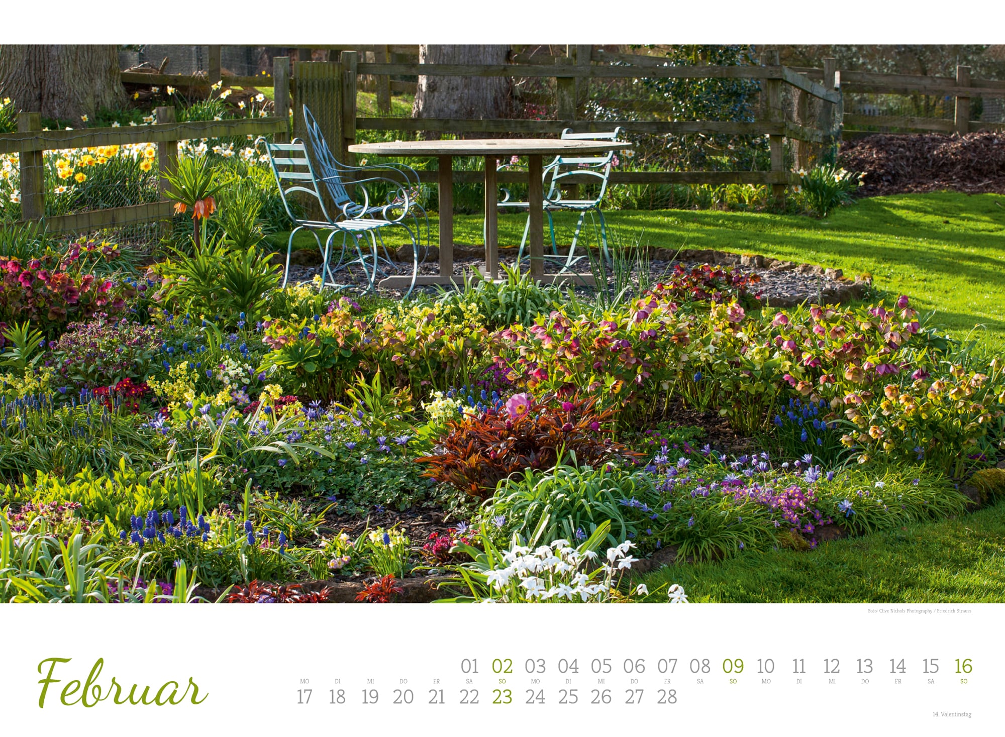 Ackermann Calendar Cottage Gardens 2025 - Inside View 02