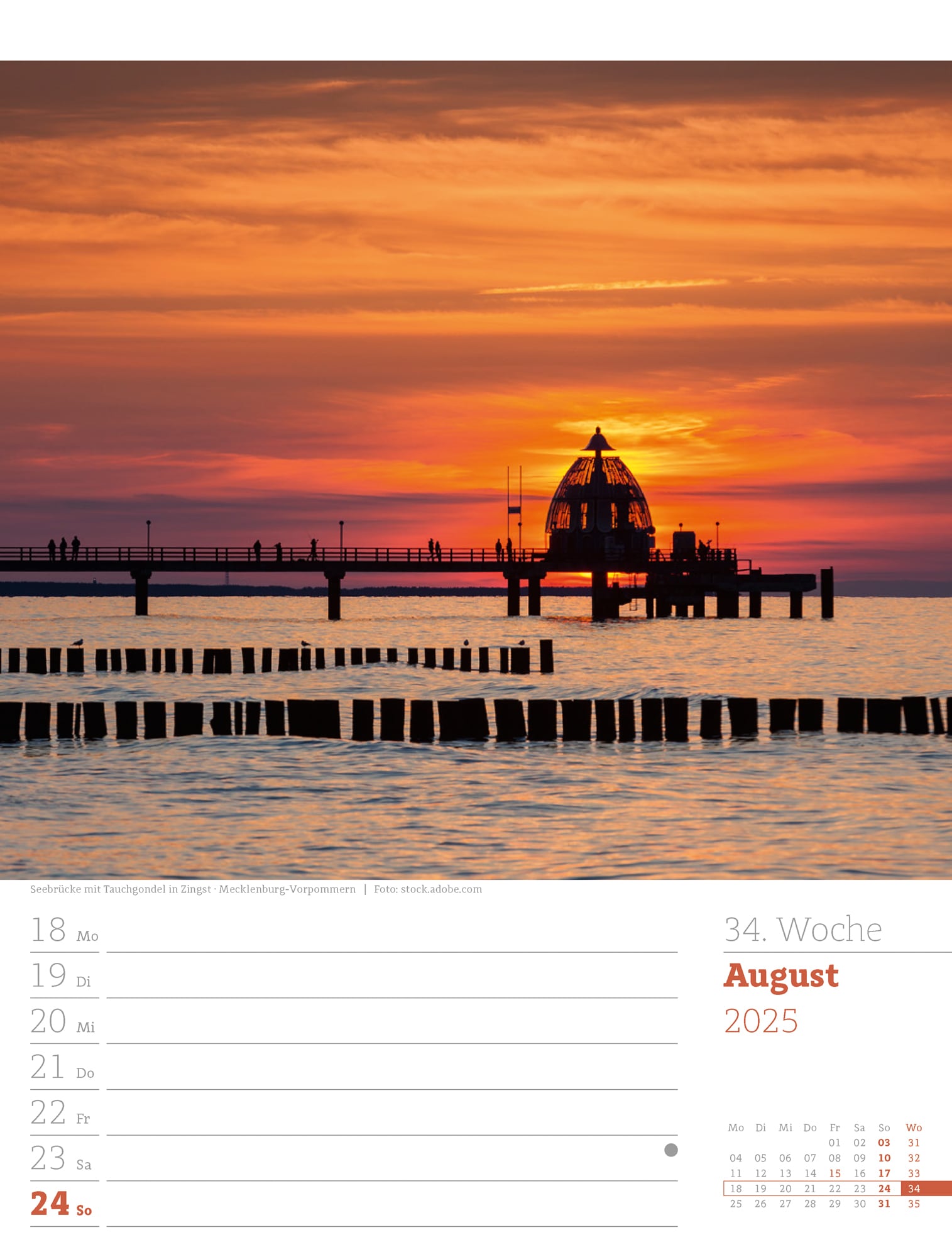 Ackermann Calendar Germany 2025 - Weekly Planner - Inside View 37