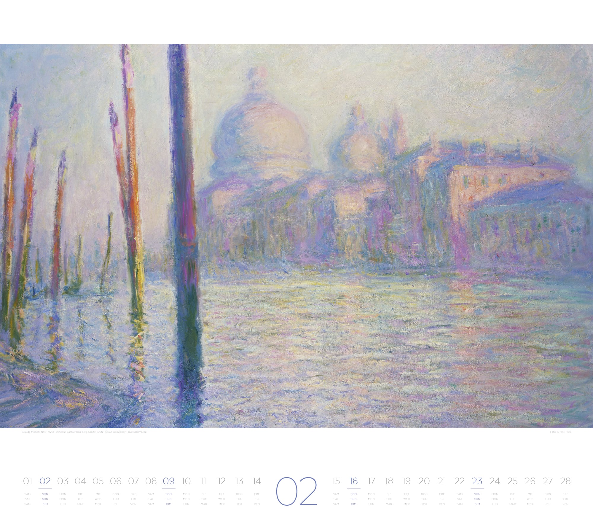 Ackermann Calendar The Art of Silence 2025 - Inside View 02