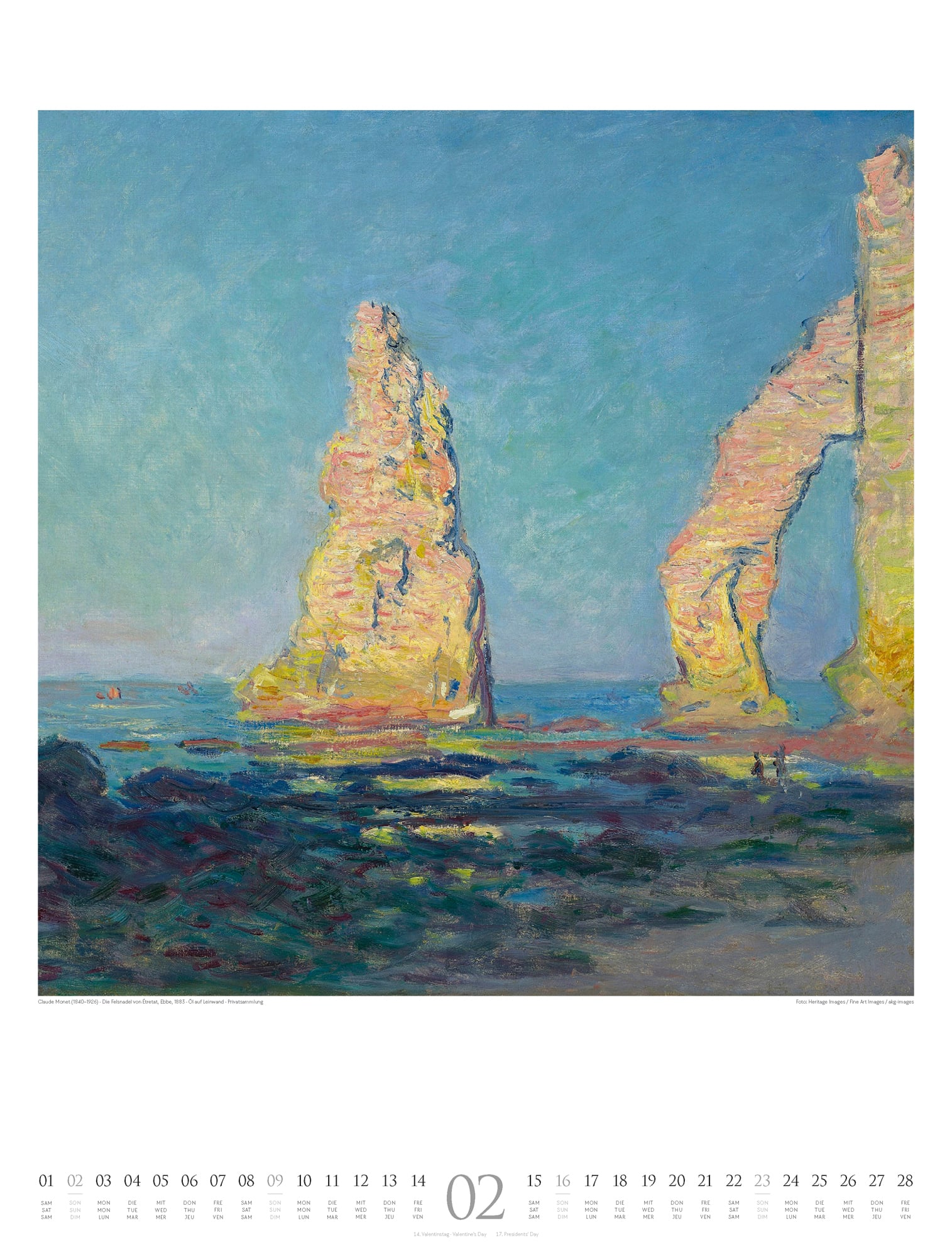Ackermann Calendar Claude Monet 2025 - Inside View 02