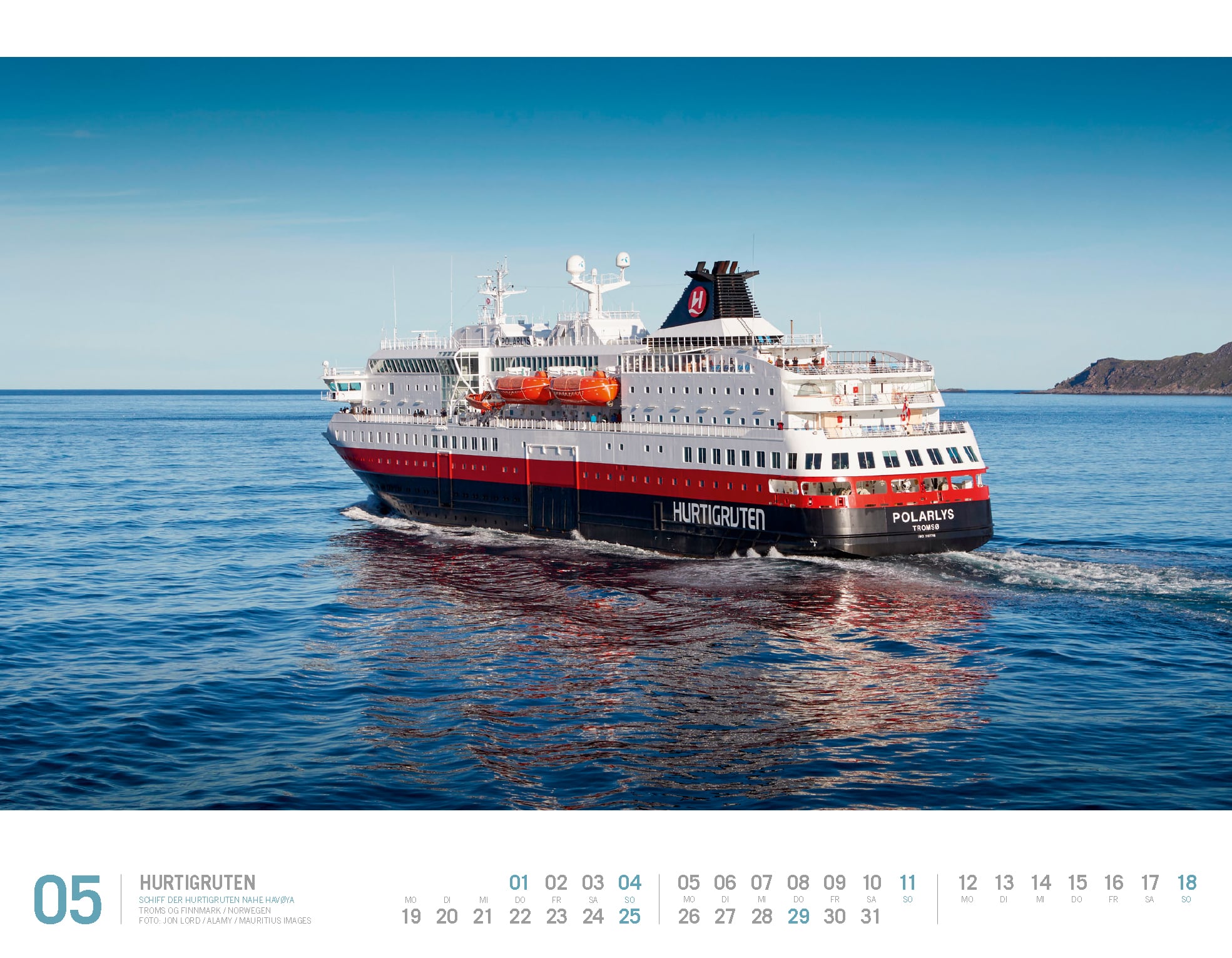 Ackermann Kalender Hurtigruten 2025 - Innenansicht 05