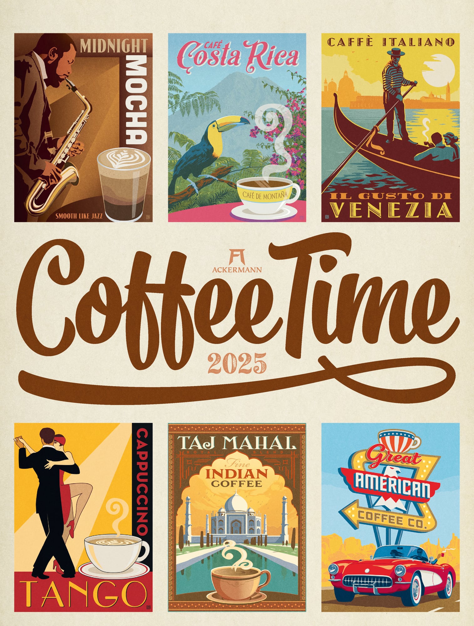 Ackermann Kalender Coffee Time 2025 - Titelblatt