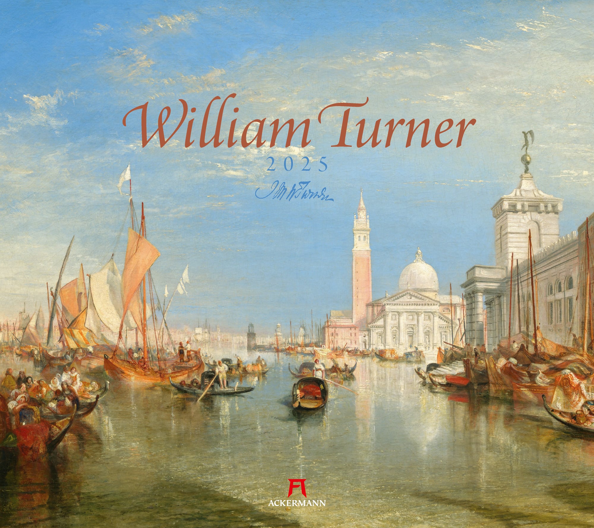 Ackermann Calendar William Turner 2025 - Cover Page