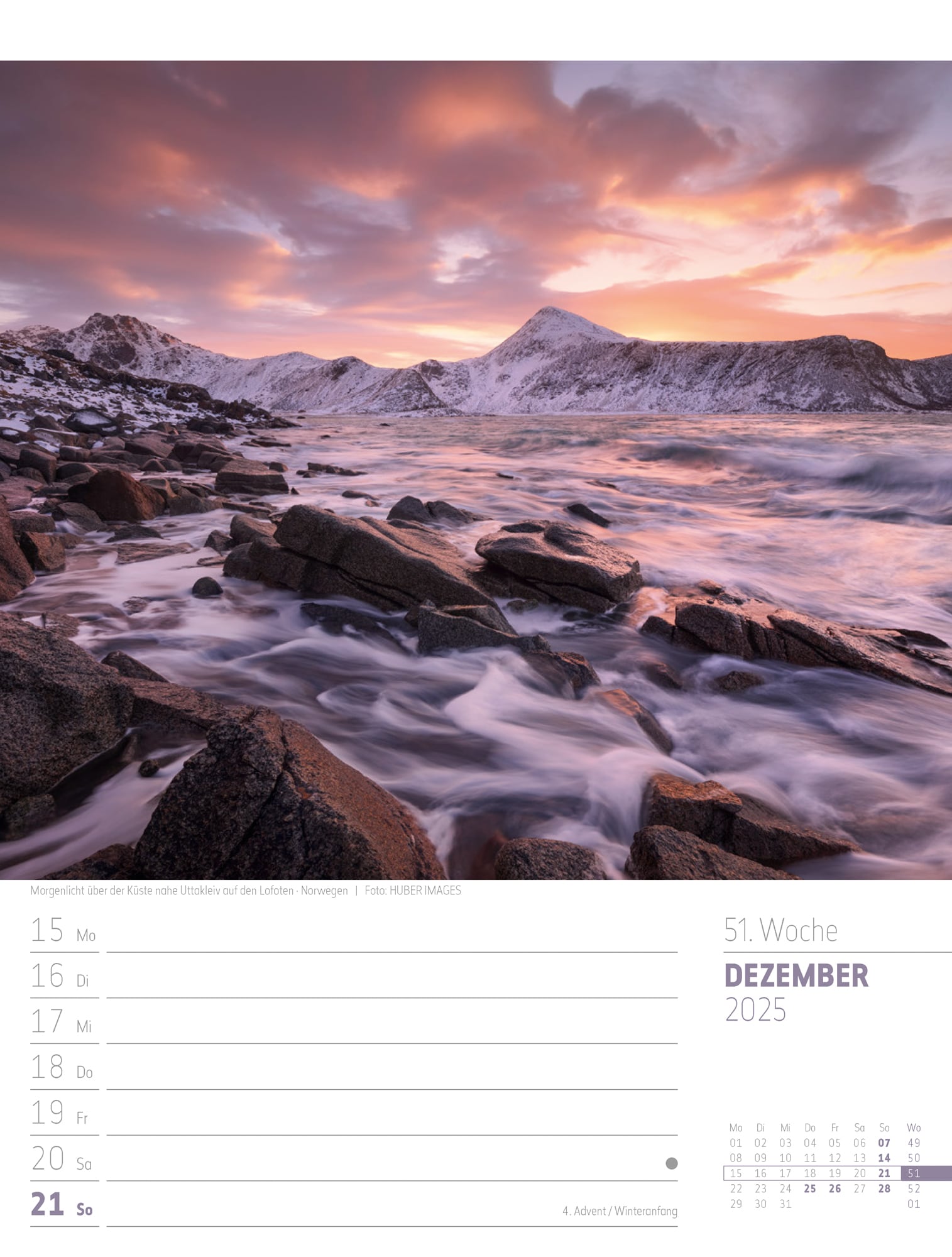 Ackermann Calendar Scandinavia 2025 - Weekly Planner - Inside View 54