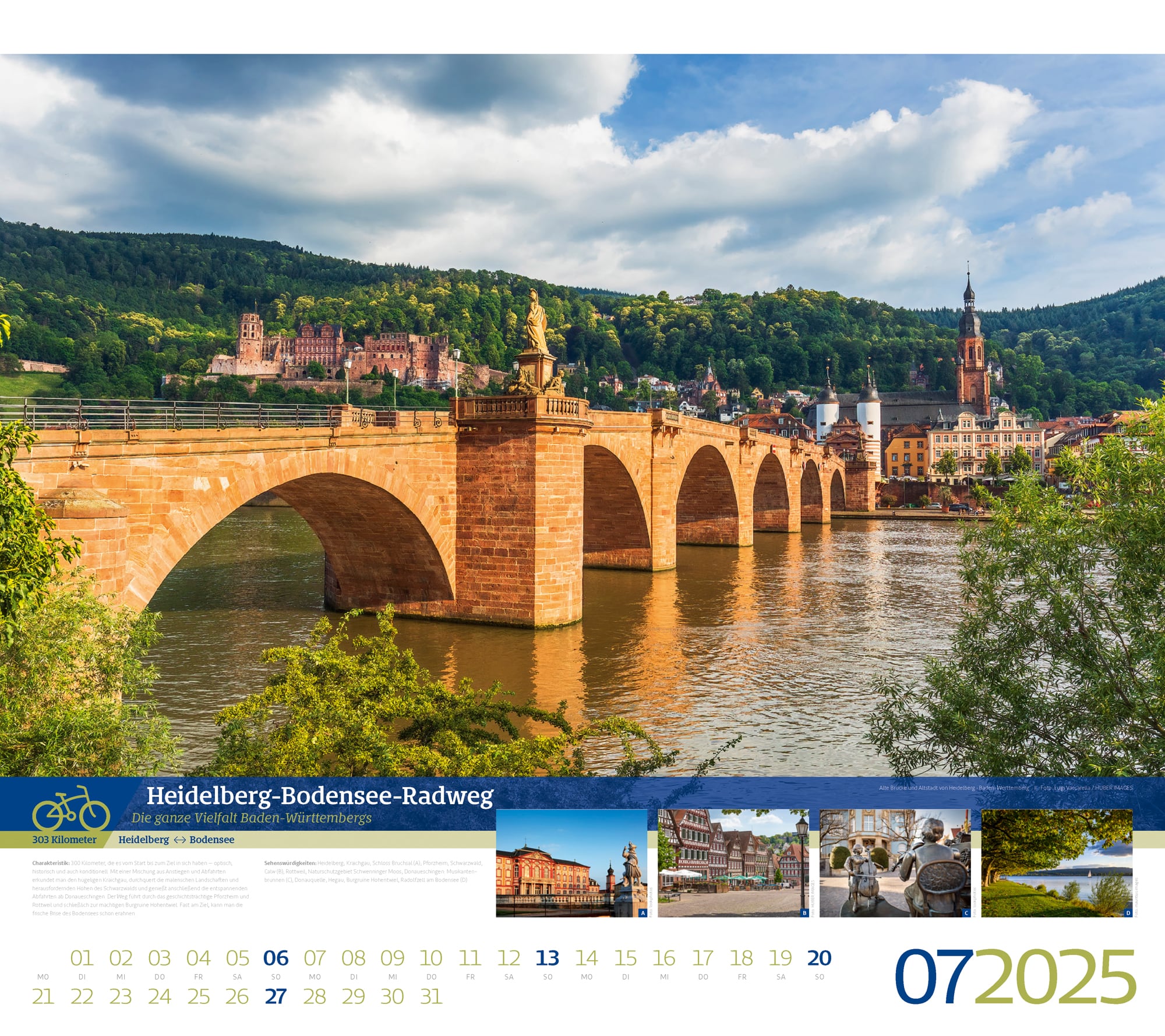 Ackermann Kalender Deutschlands Radfernwege 2025 - Innenansicht 07