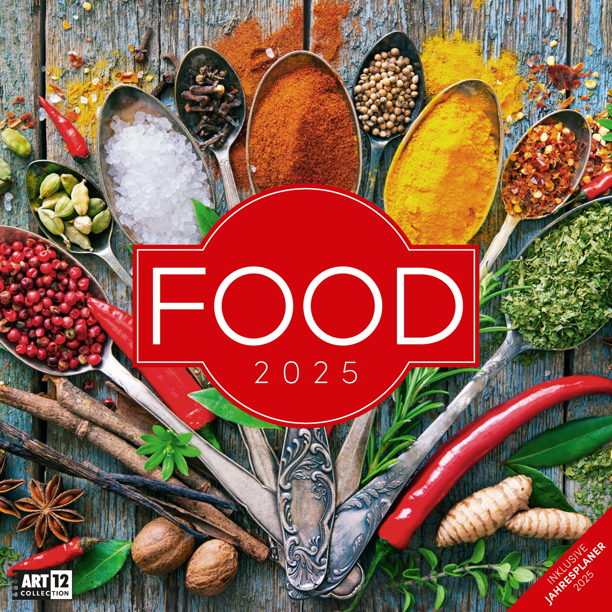 Art12 Collection Kalender Food 2025 - 30x30 - Titelblatt