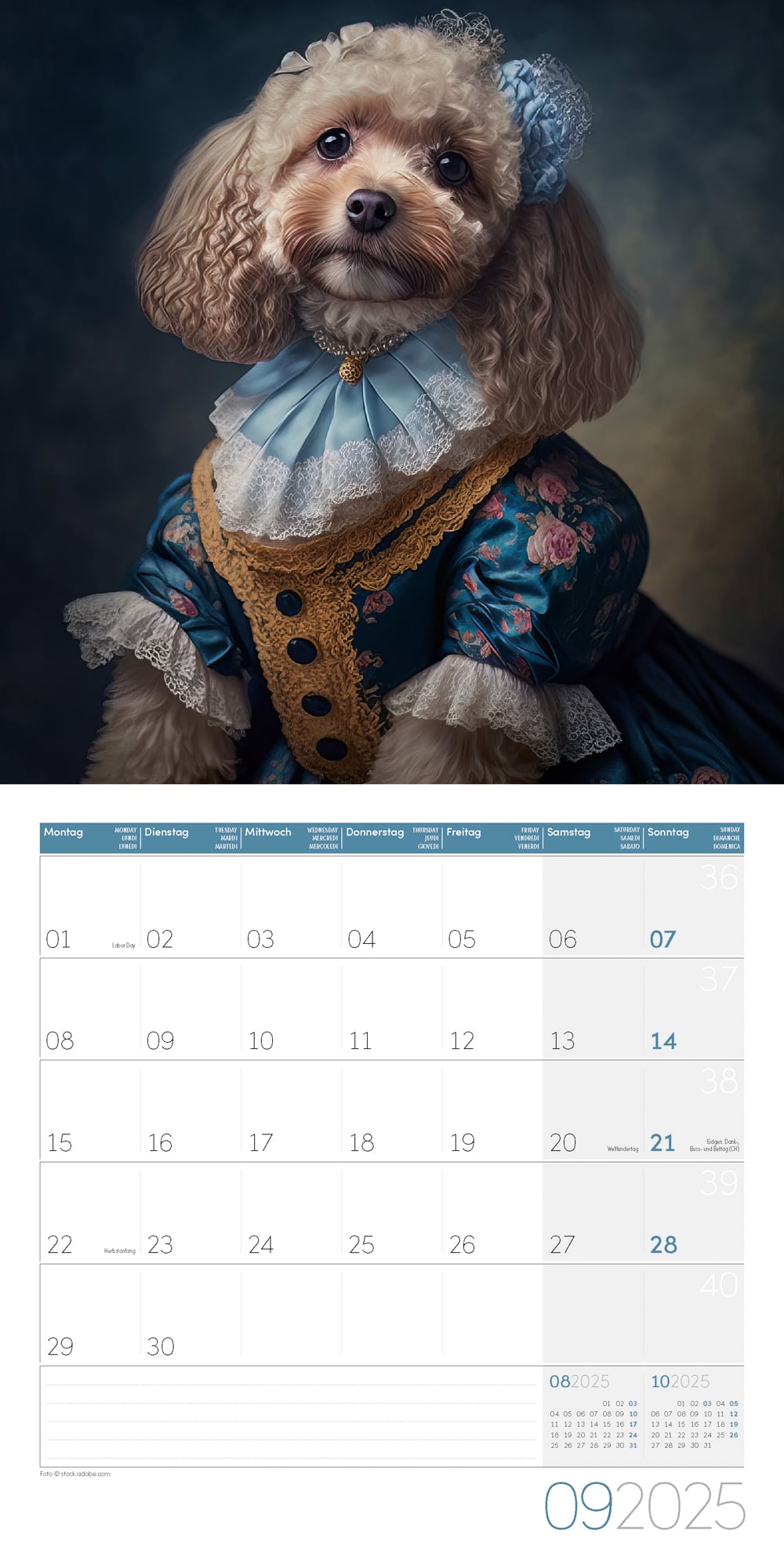 Art12 Collection Kalender Animal Kingdom 2025 - 30x30 - Innenansicht 09