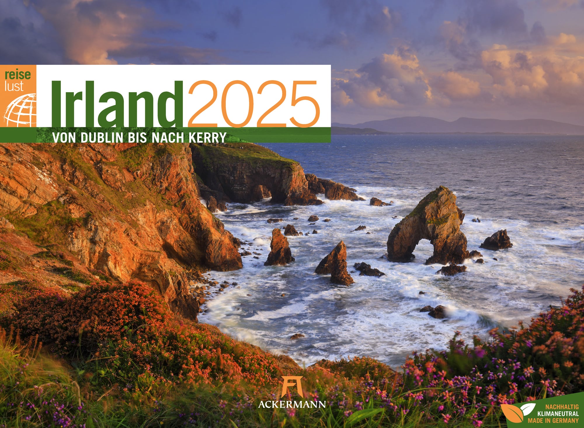 Ackermann Kalender Irland ReiseLust 2025 - Titelblatt