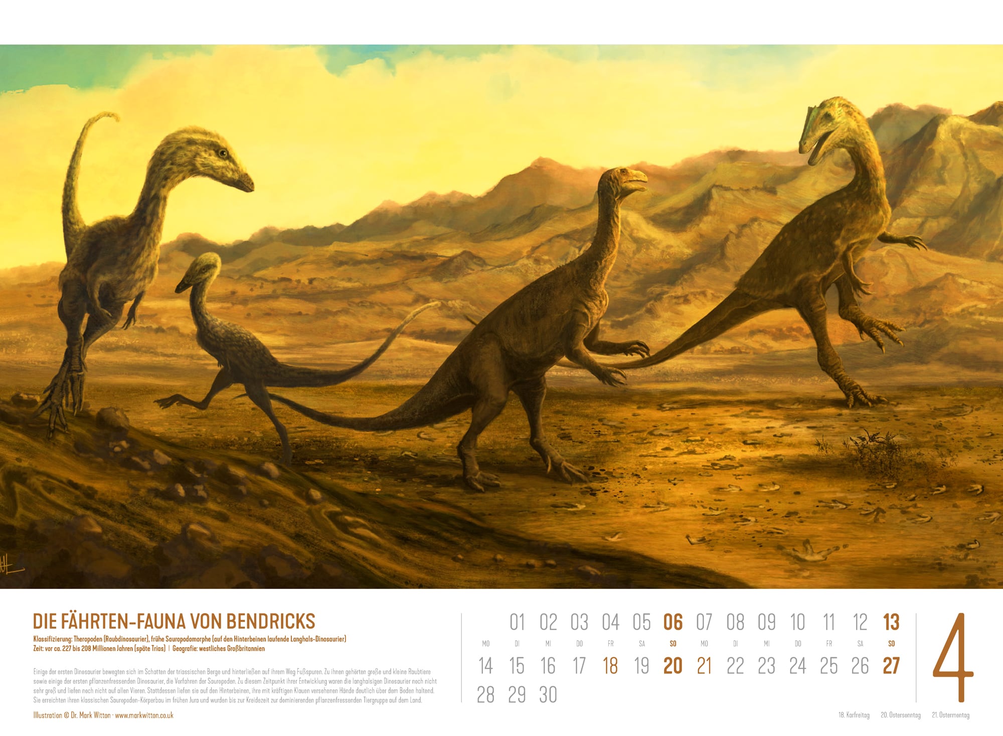 Ackermann Kalender Dinosaurier 2025 - Innenansicht 04