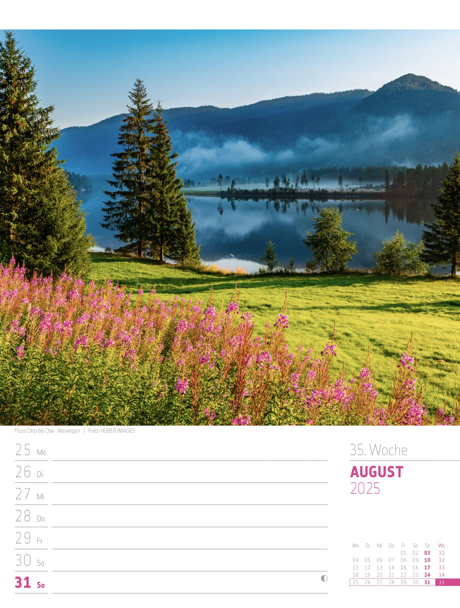 Ackermann Calendar Scandinavia 2025 - Weekly Planner - Inside View 38