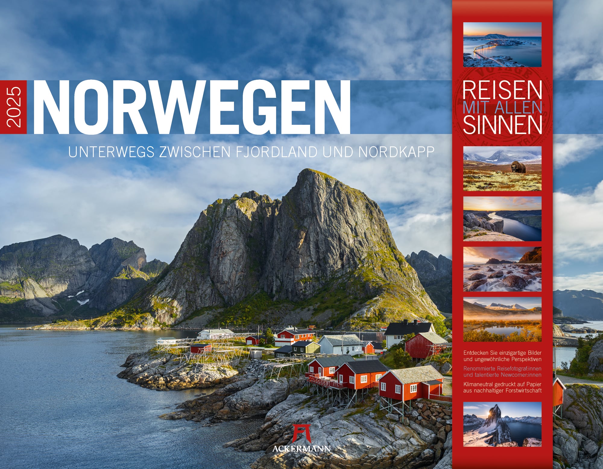 Ackermann Kalender Norwegen 2025 - Titelblatt