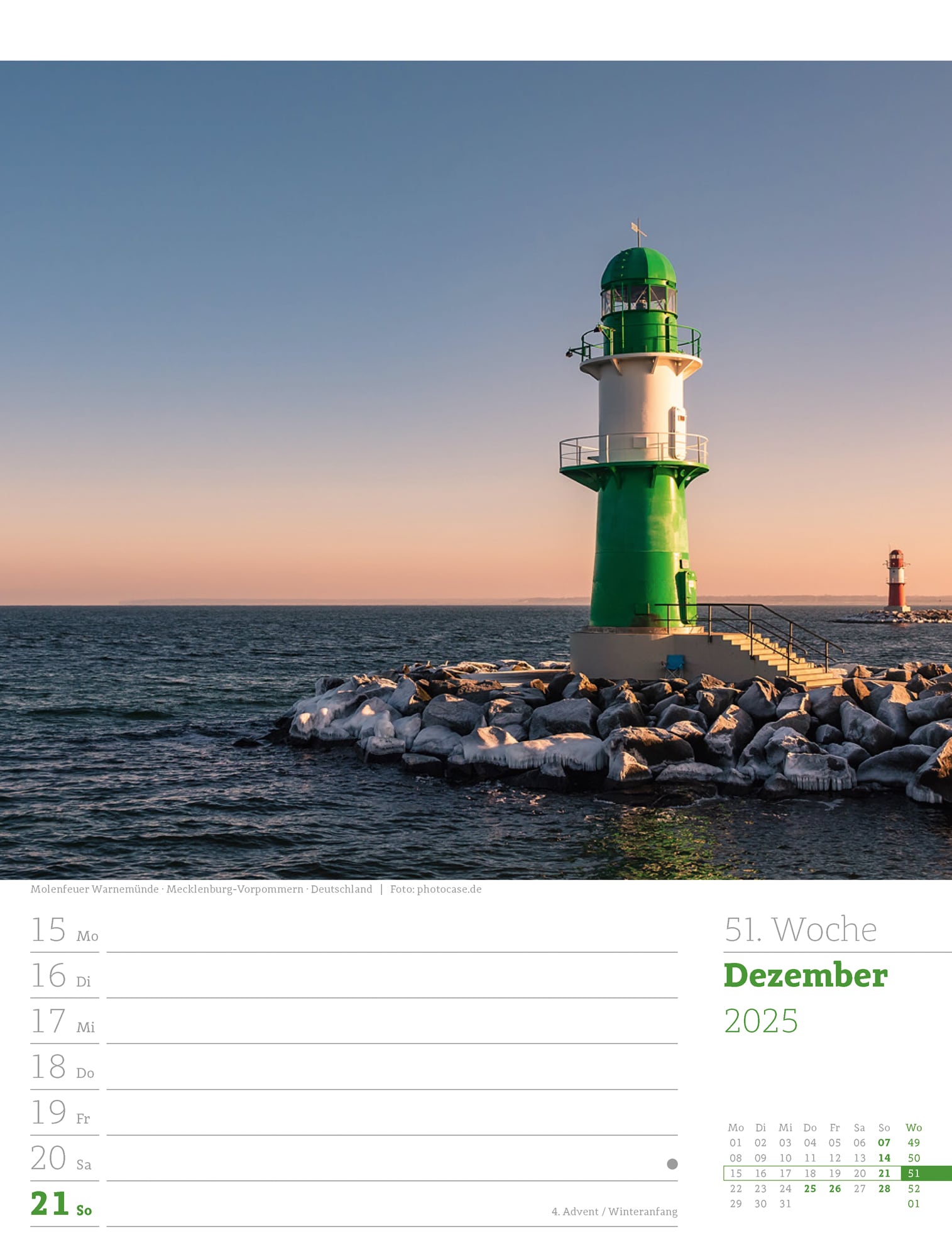 Ackermann Calendar At the Seaside 2025 - Weekly Planner - Inside View 54