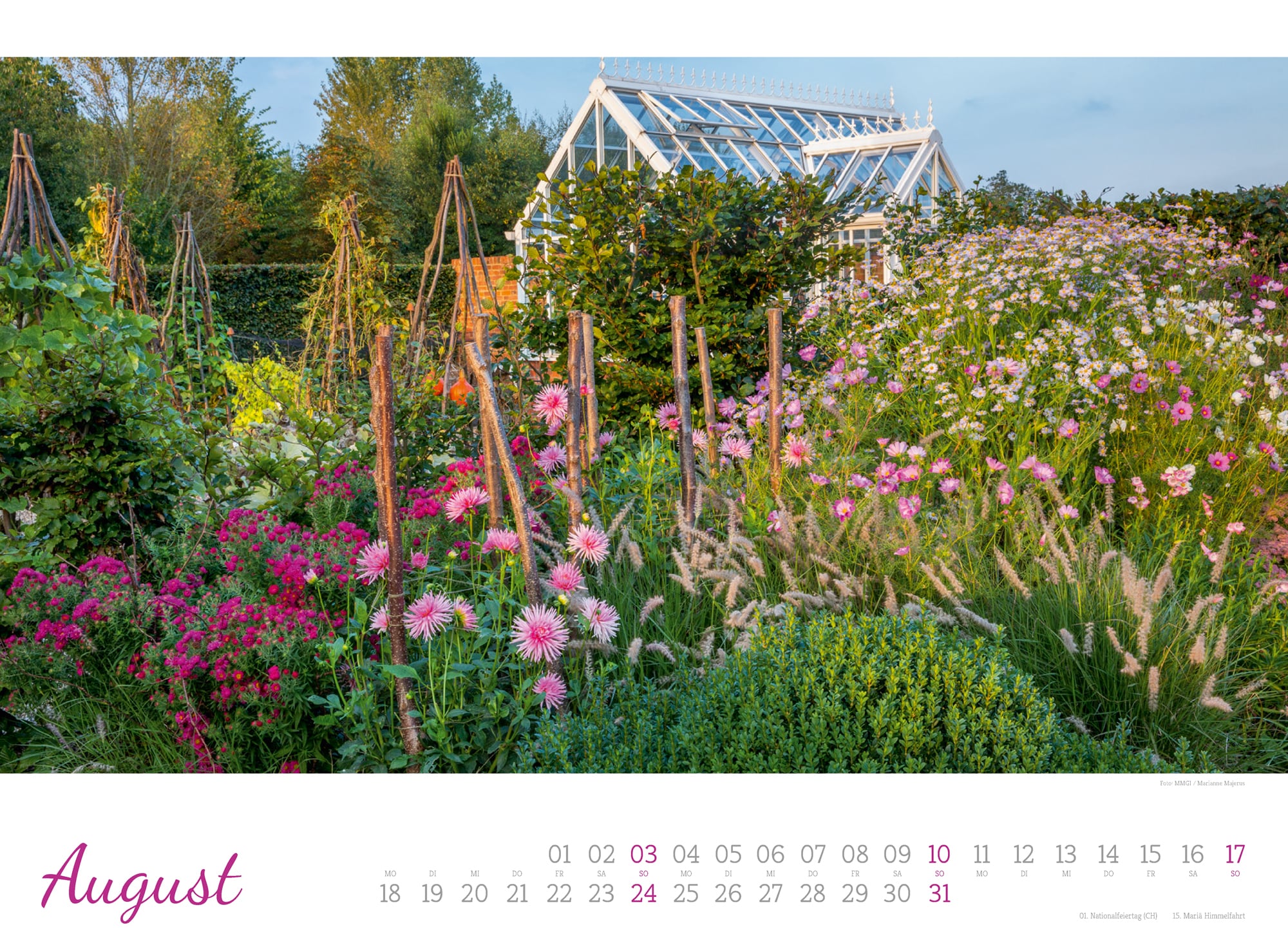 Ackermann Calendar Cottage Gardens 2025 - Inside View 08