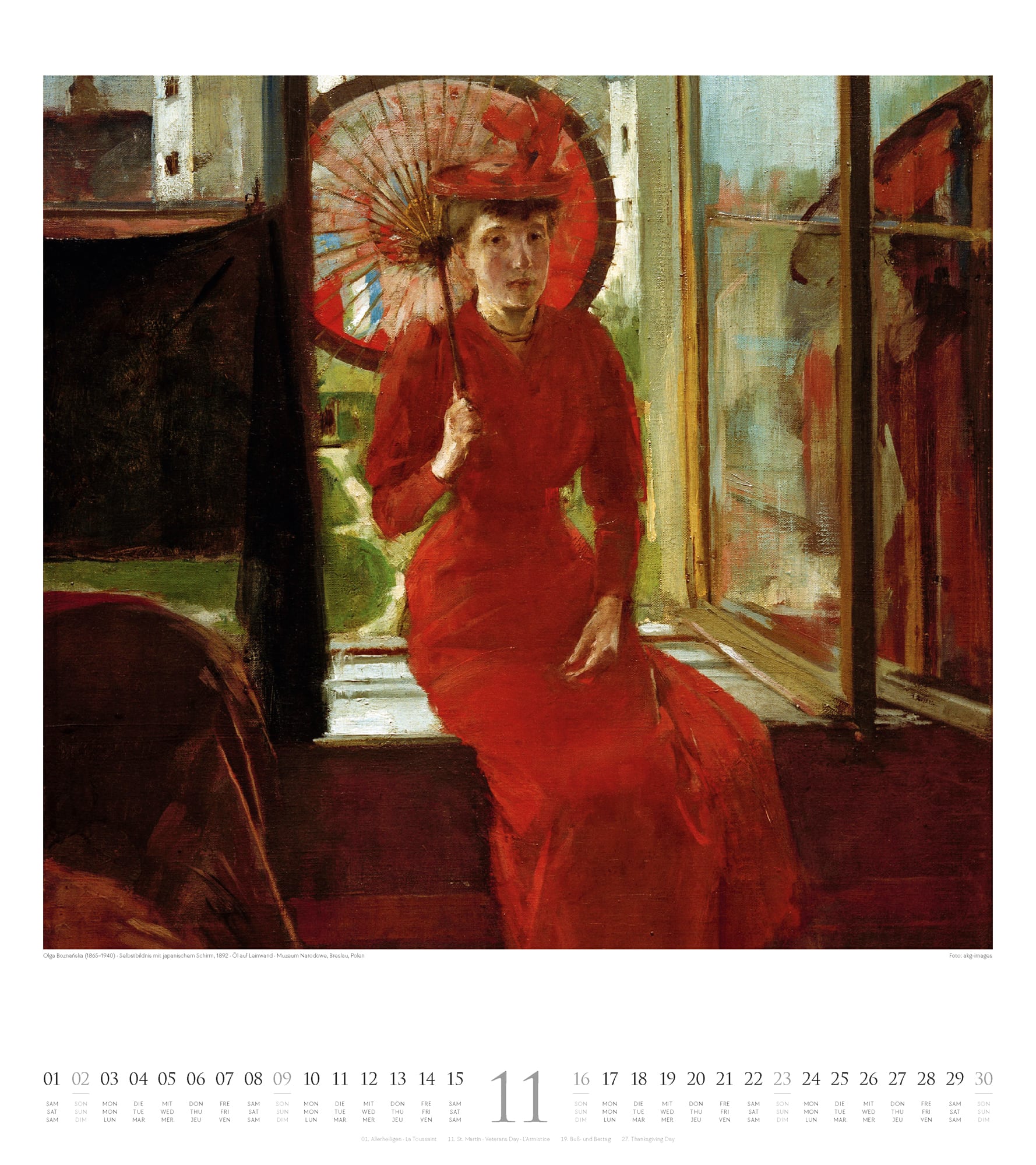 Ackermann Calendar Female Artists 2025 - Inside View 11