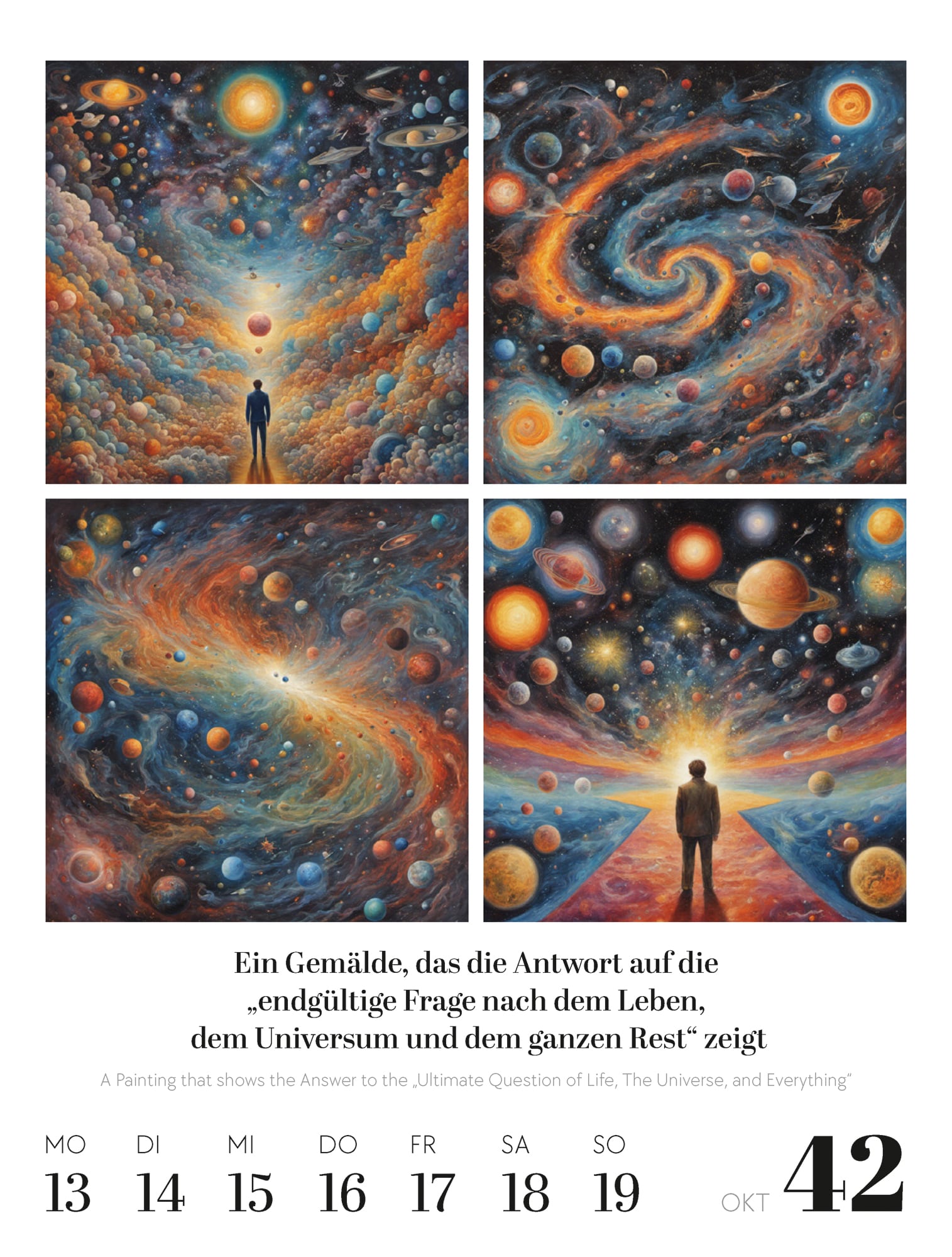 Ackermann Kalender K.I. - Künstlerische Intelligenz - Wochenplaner 2025 - Innenansicht 42