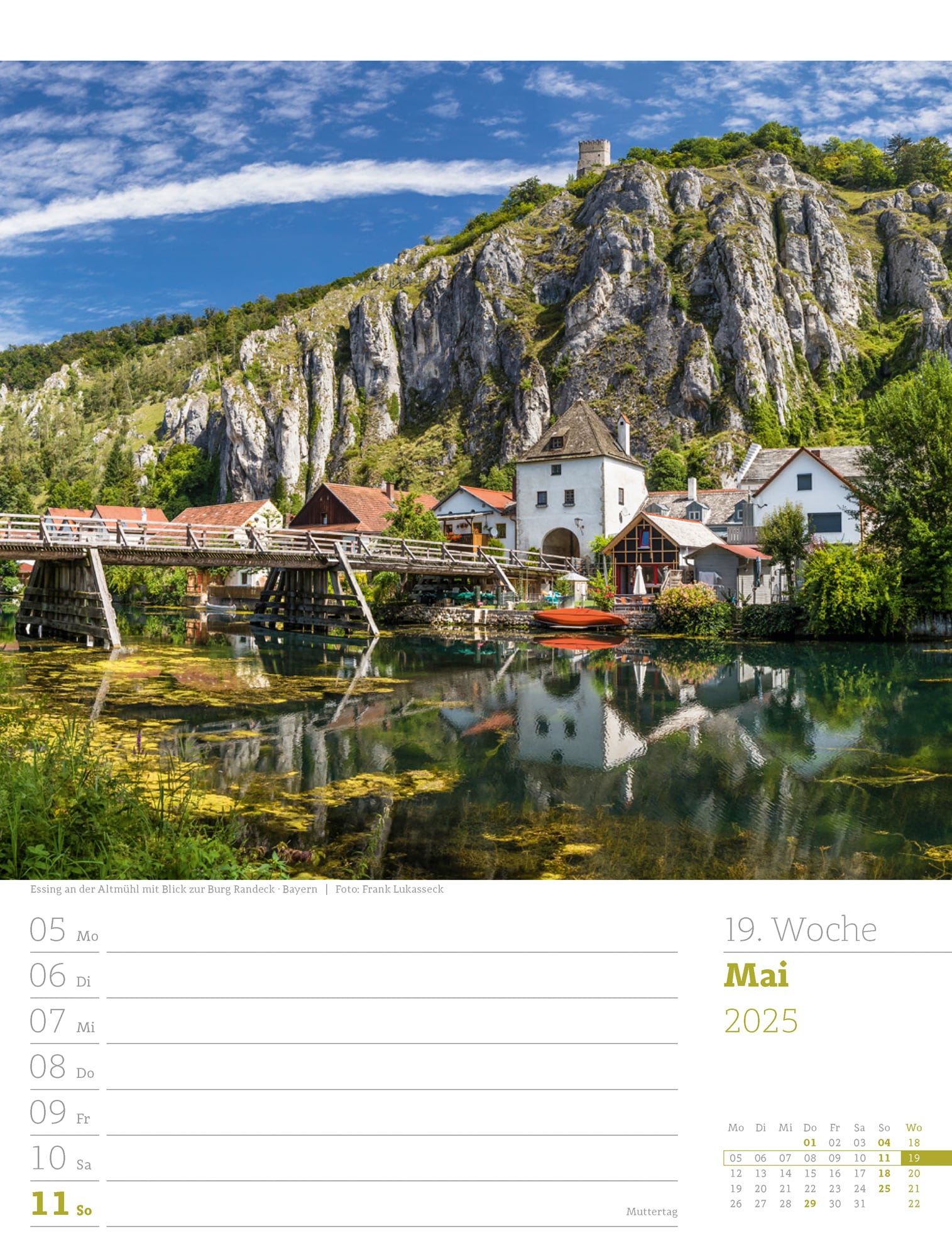 Ackermann Calendar Germany 2025 - Weekly Planner - Inside View 22
