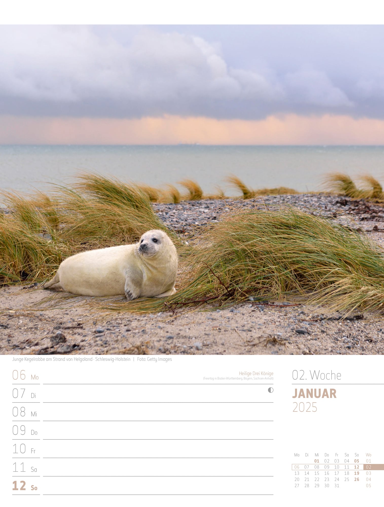 Ackermann Calendar Discover Germany 2025 - Weekly Planner - Inside View 03