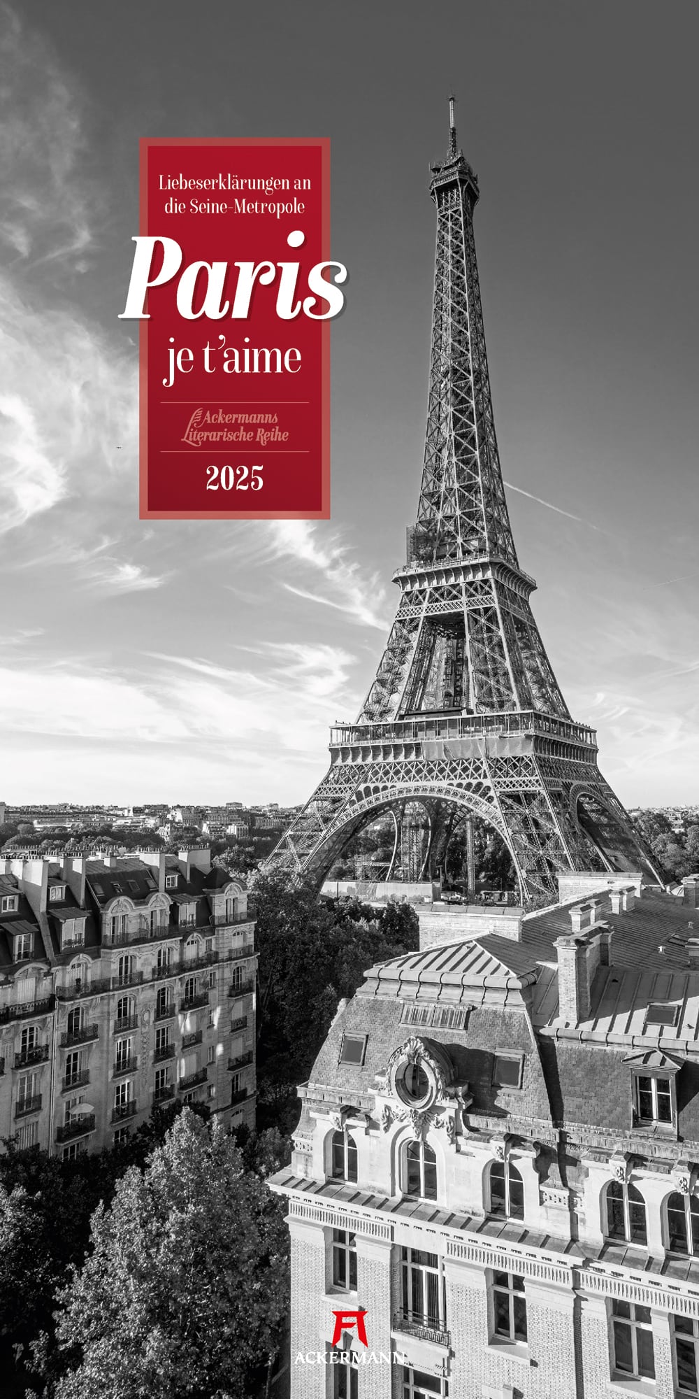 Ackermann Calendar Paris, je t'aime 2025 - Cover Page