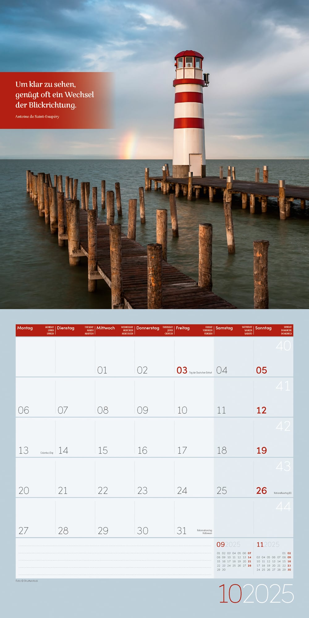 Art12 Collection Kalender Momente für Dich 2025 - 30x30 - Innenansicht 10