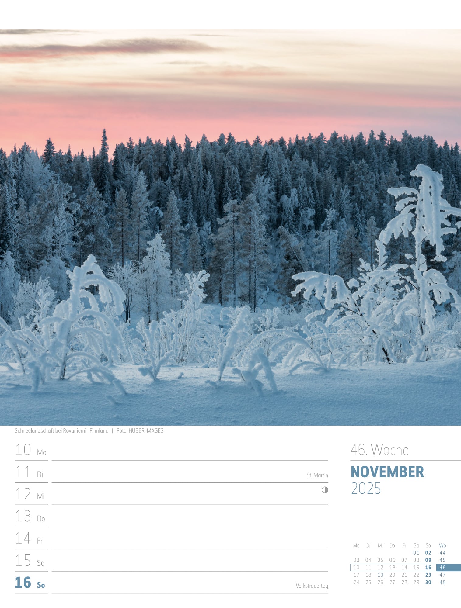 Ackermann Calendar Scandinavia 2025 - Weekly Planner - Inside View 49