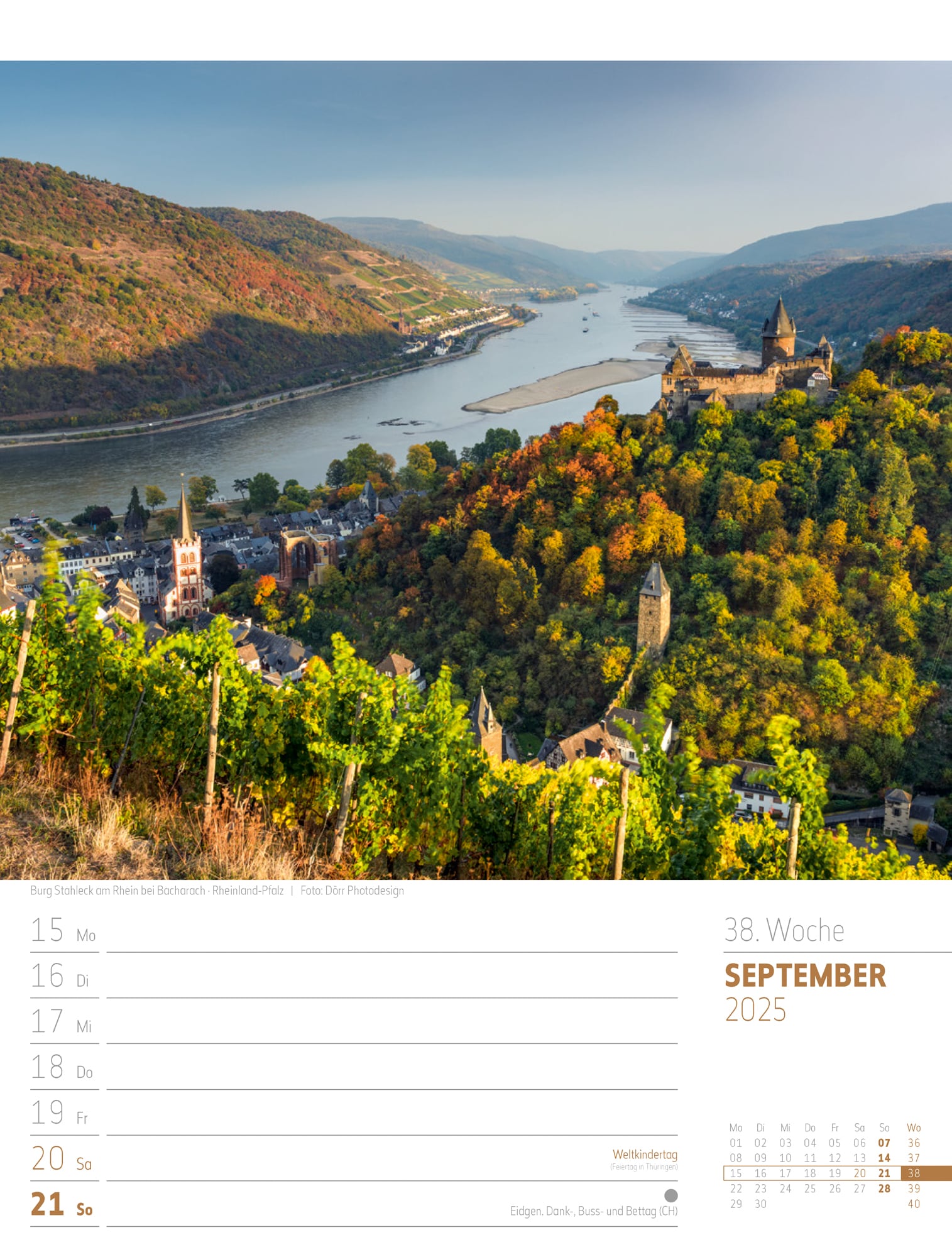 Ackermann Calendar Discover Germany 2025 - Weekly Planner - Inside View 41