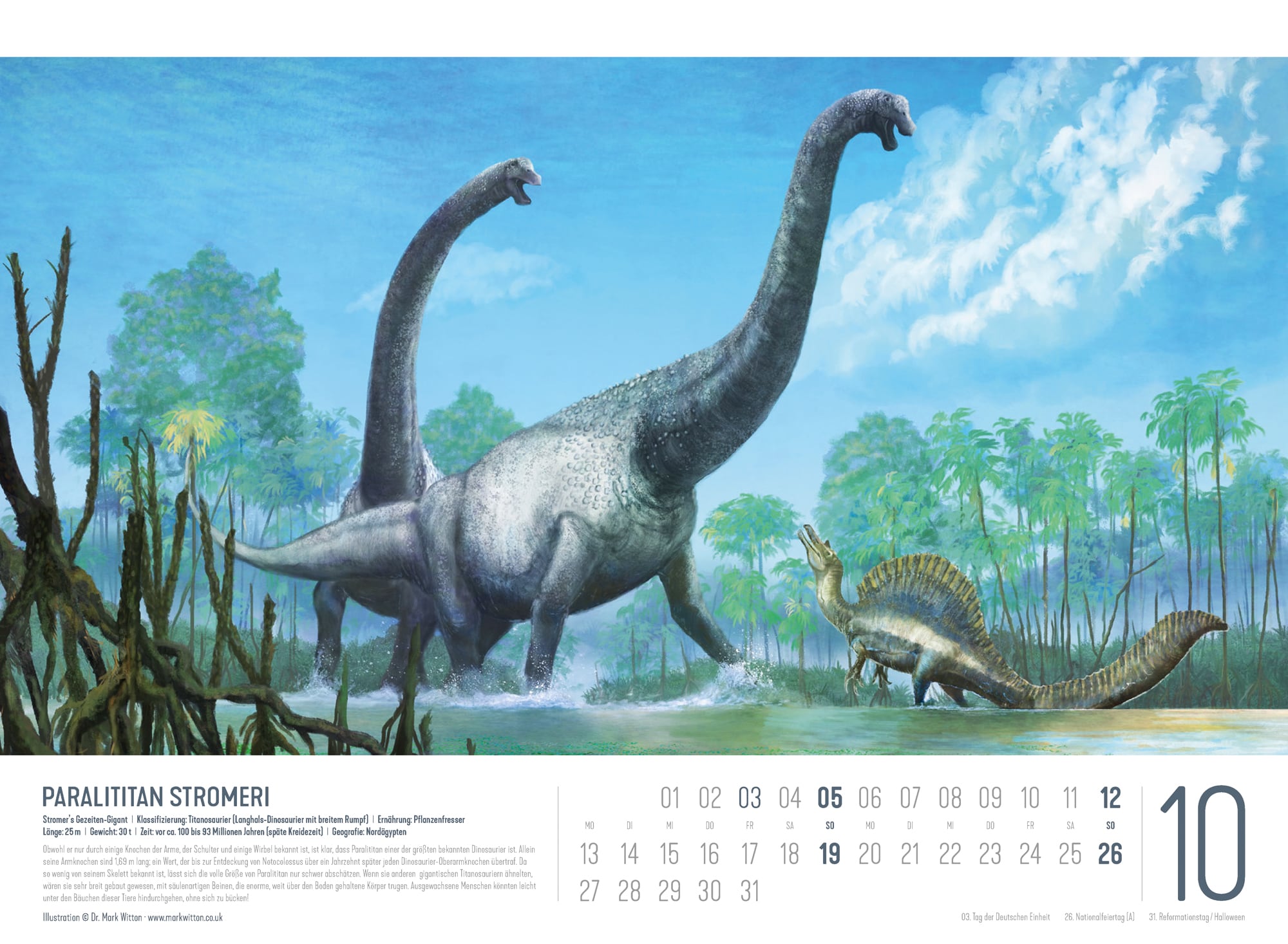 Ackermann Kalender Dinosaurier 2025 - Innenansicht 10