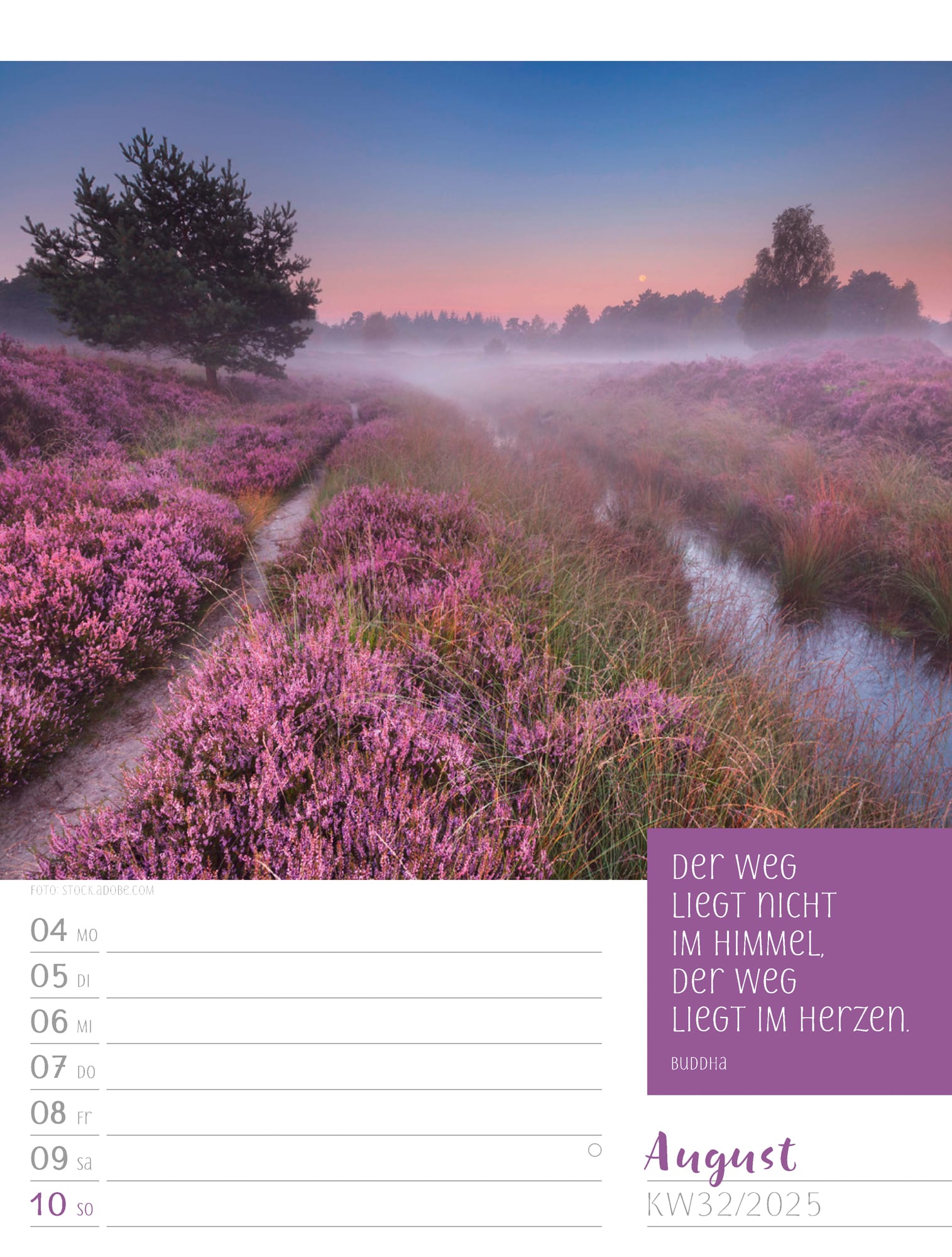 Ackermann Calendar Moments 2025 - Weekly Planner - Inside View 35
