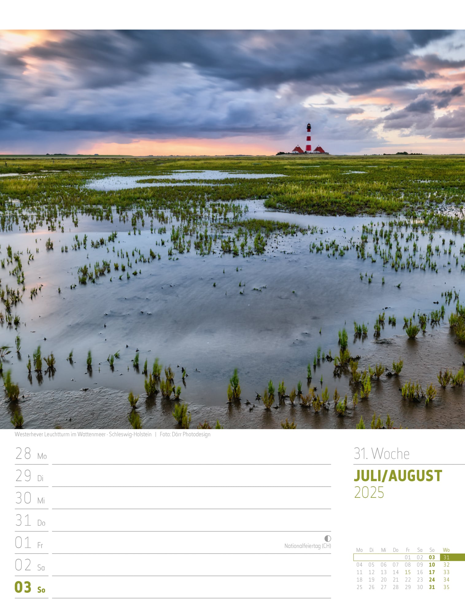 Ackermann Calendar Discover Germany 2025 - Weekly Planner - Inside View 34