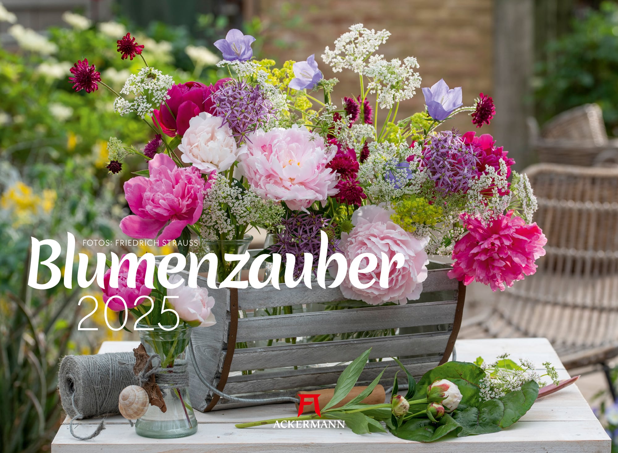 Ackermann Calendar Beauty of Flowers 2025 - Cover Page