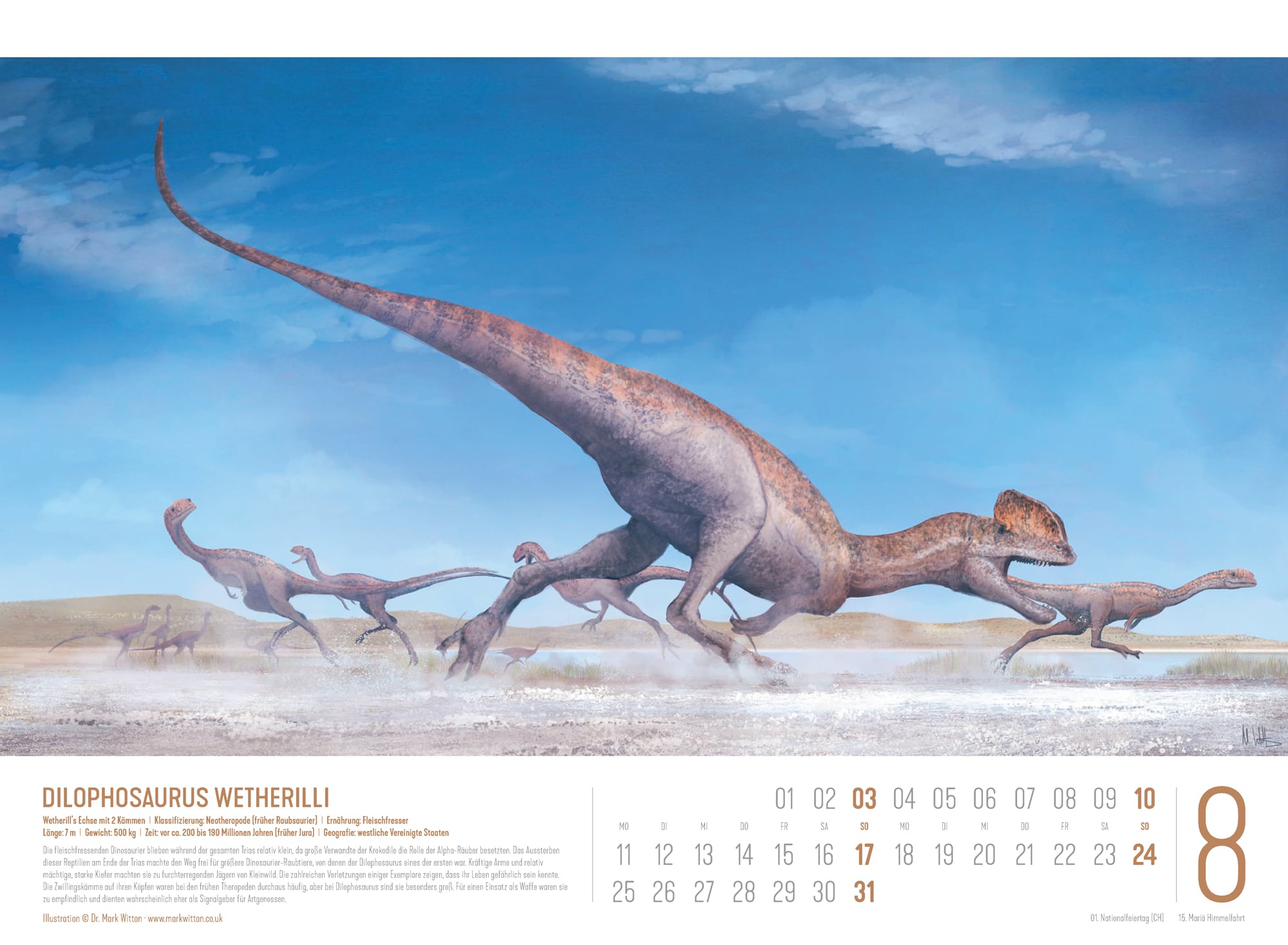 Ackermann Calendar Dinosaurs 2025 - Inside View 08
