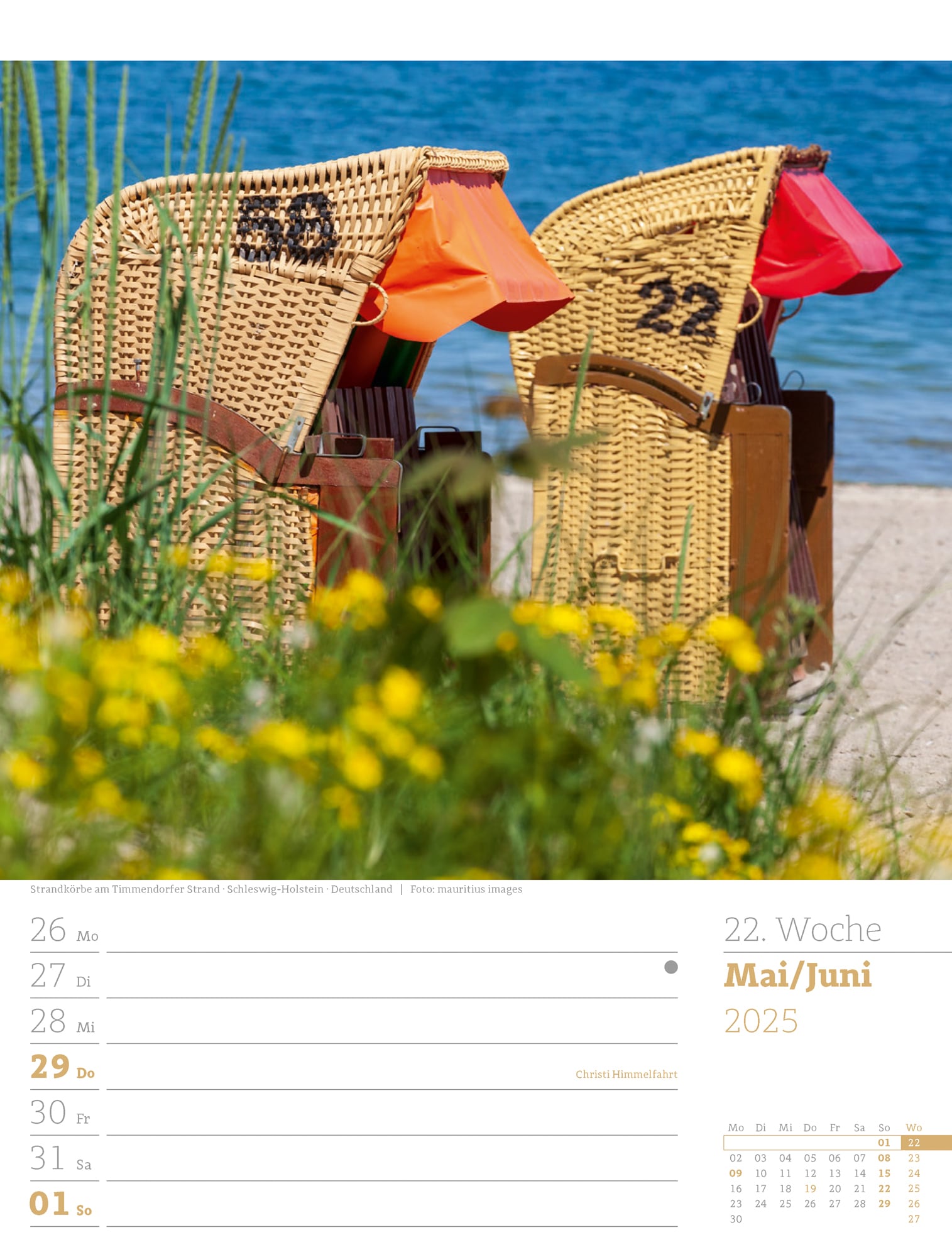 Ackermann Kalender Am Meer - Wochenplaner 2025 - Innenansicht 25