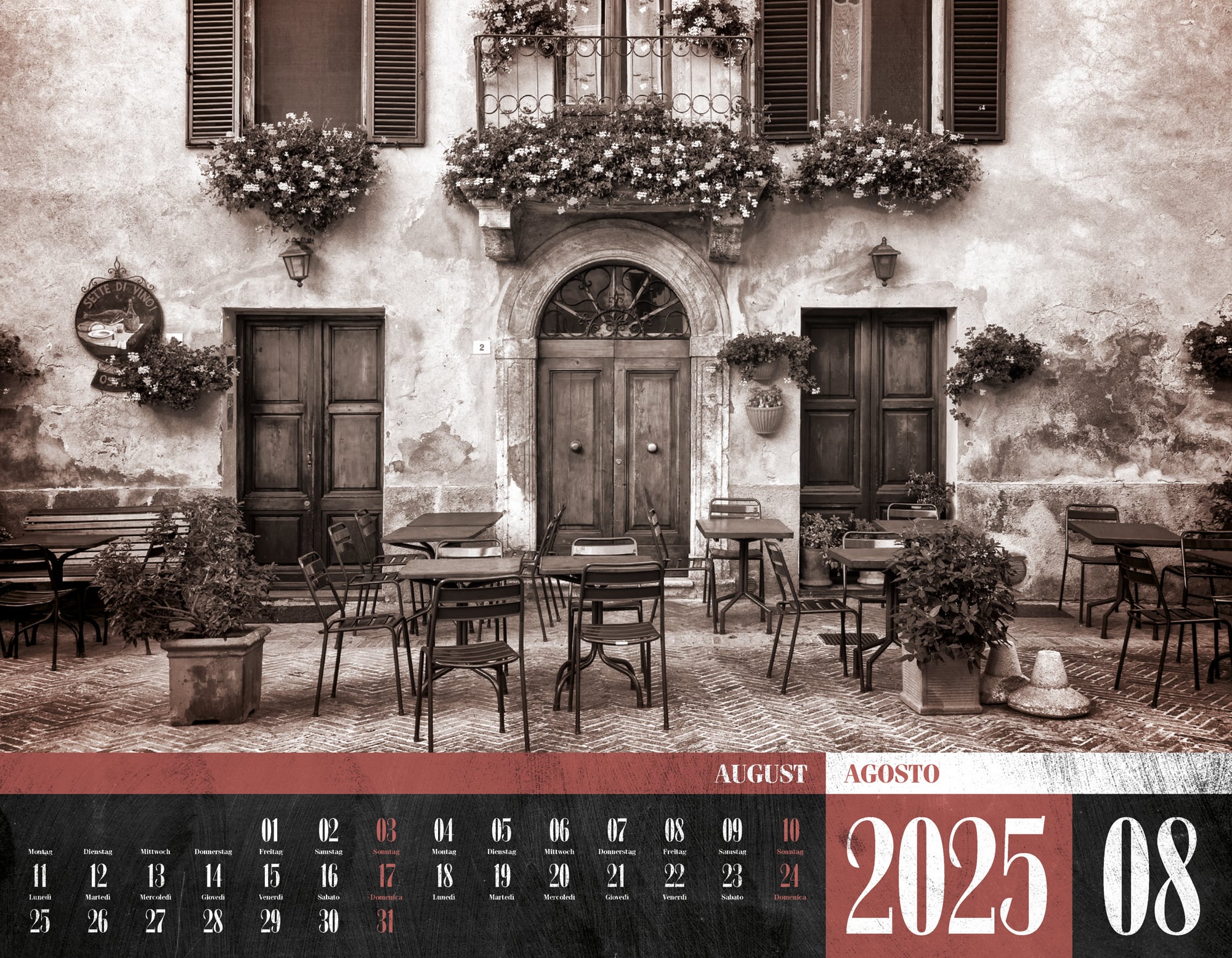 Ackermann Calendar La Dolce Vita 2025 - Inside View 08