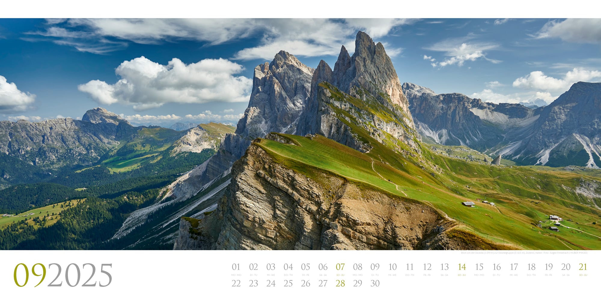 Ackermann Calendar Dolomites 2025 - Inside View 09
