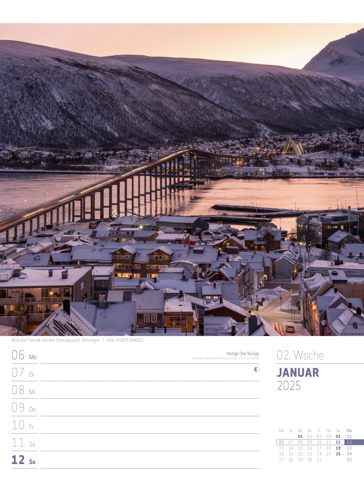 Ackermann Calendar Scandinavia 2025 - Weekly Planner - Inside View 03