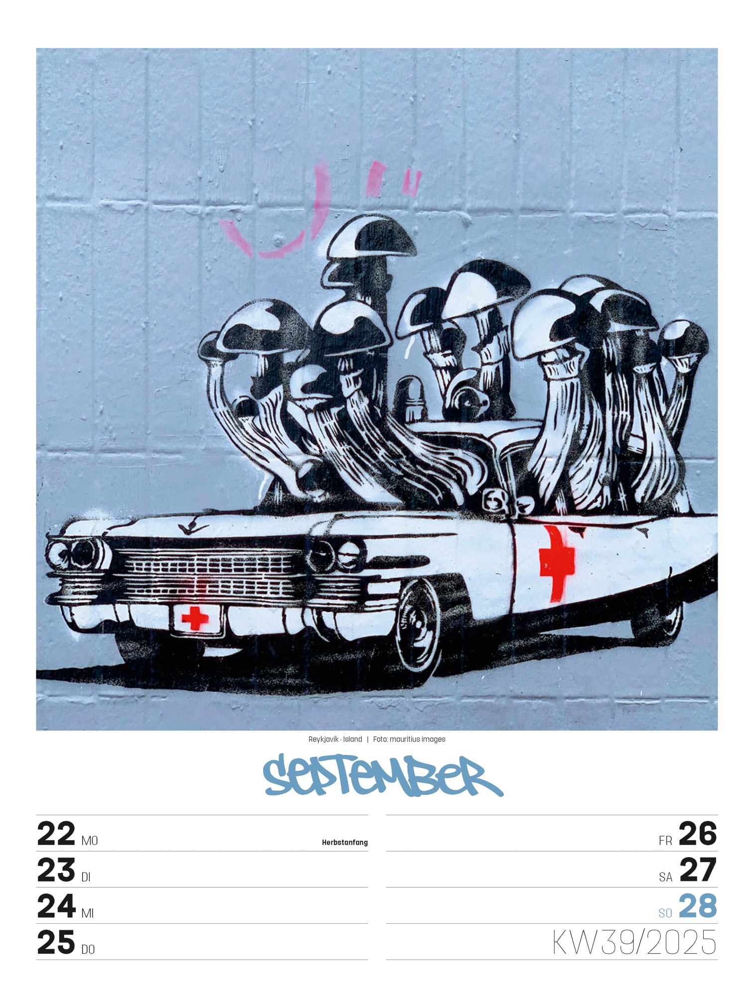 Ackermann Kalender Street Art - Wochenplaner 2025 - Innenansicht 42