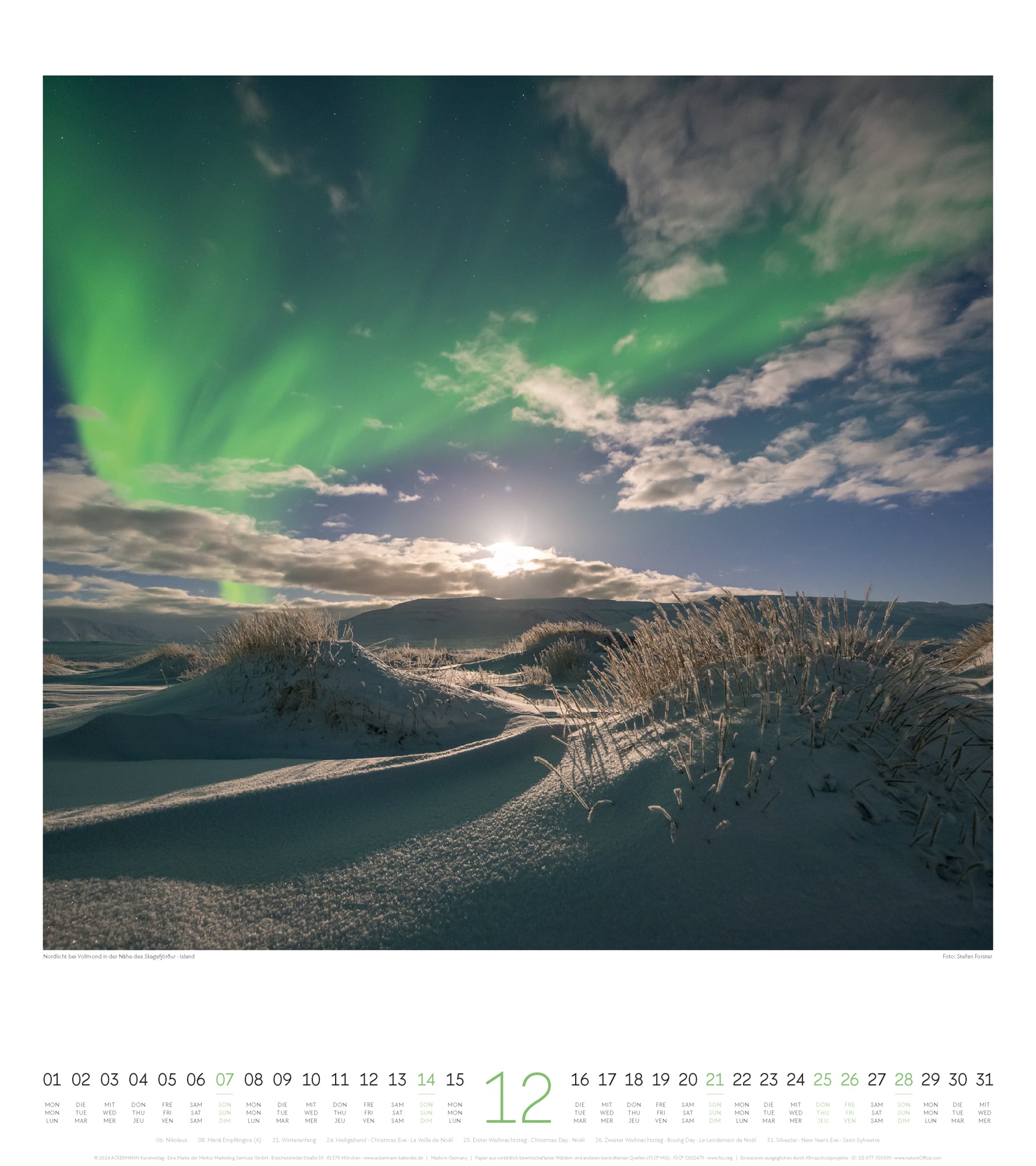 Ackermann Calendar Rays of Light 2025 - Inside View 12
