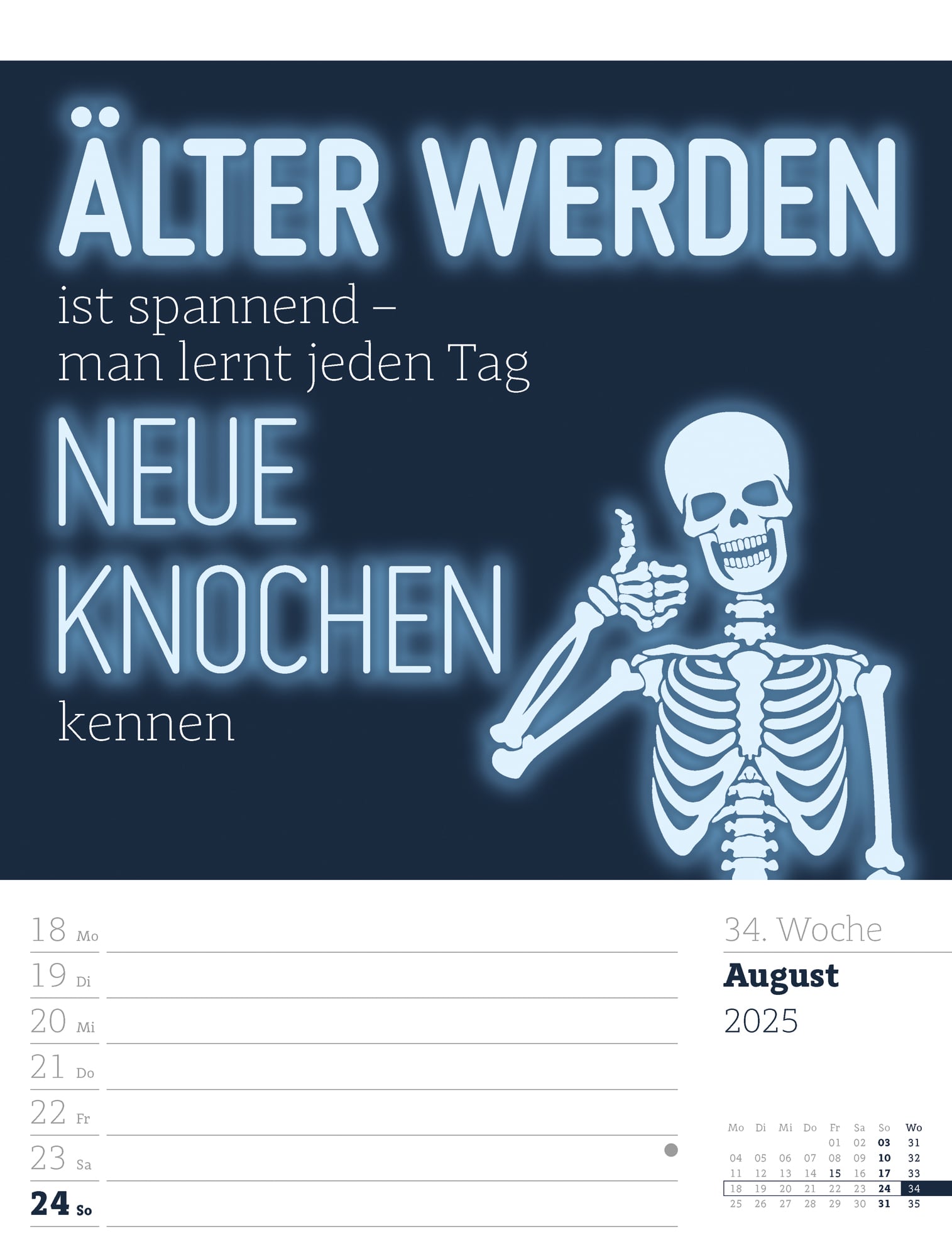 Ackermann Kalender Klartext - Wochenplaner 2025 - Innenansicht 37